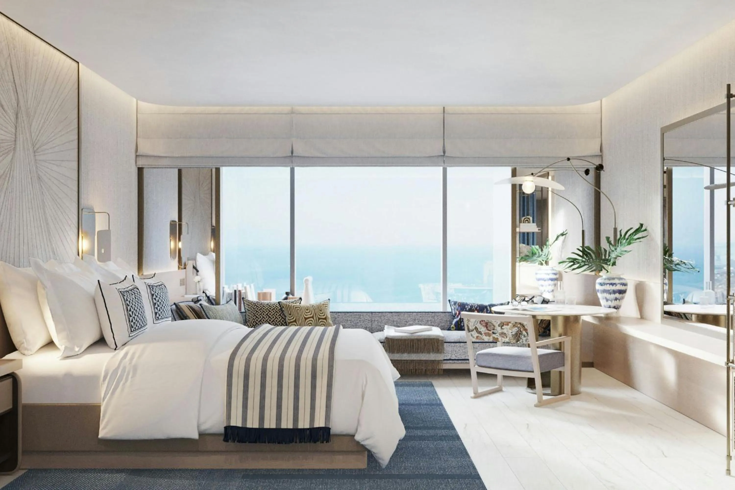 Bedroom, Bed in Hotel Arts Barcelona