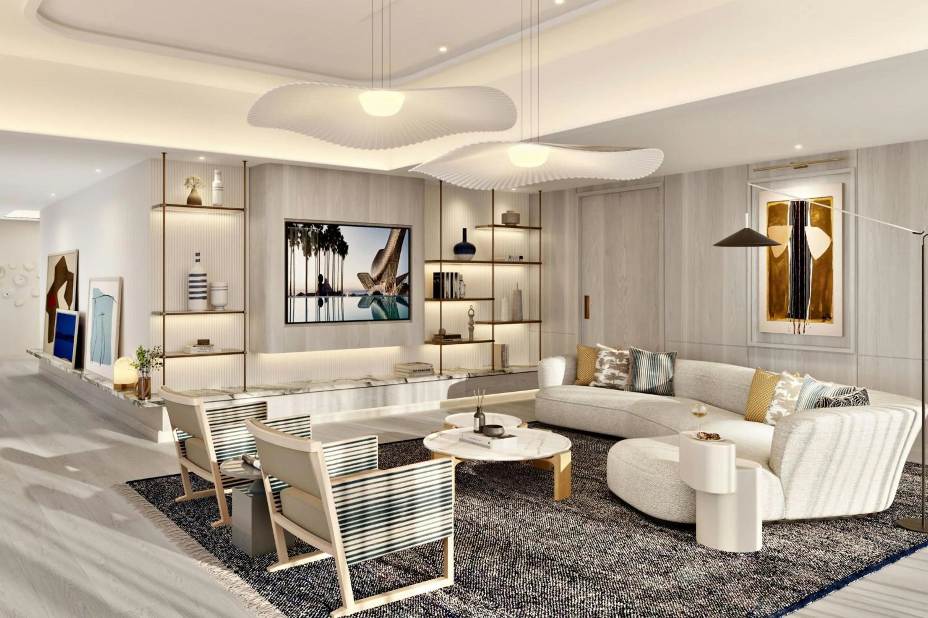 Living room in Hotel Arts Barcelona