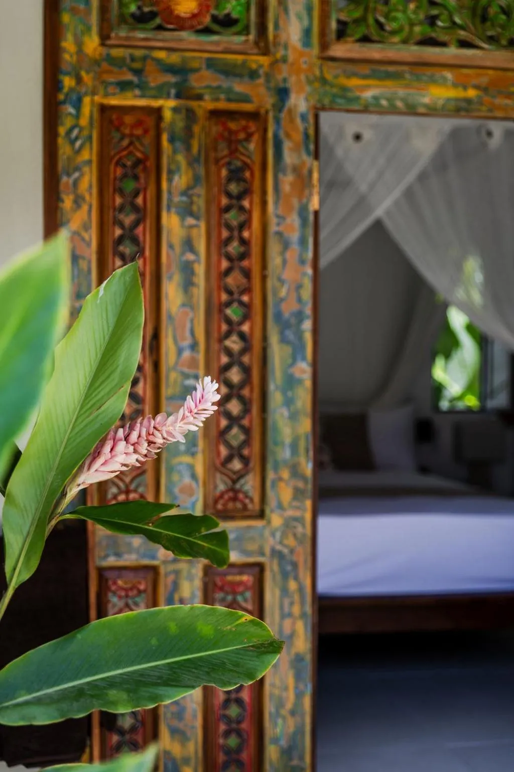 Bed in Bali Style Boutique Hotel