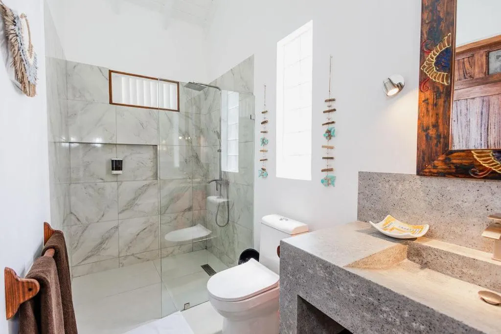 Shower in Bali Style Boutique Hotel