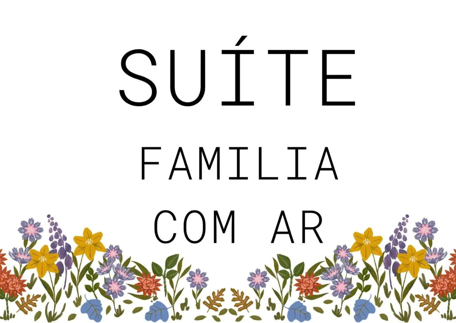 Family Room with Private Bathroom in Pousada Arco Íris com Cafe