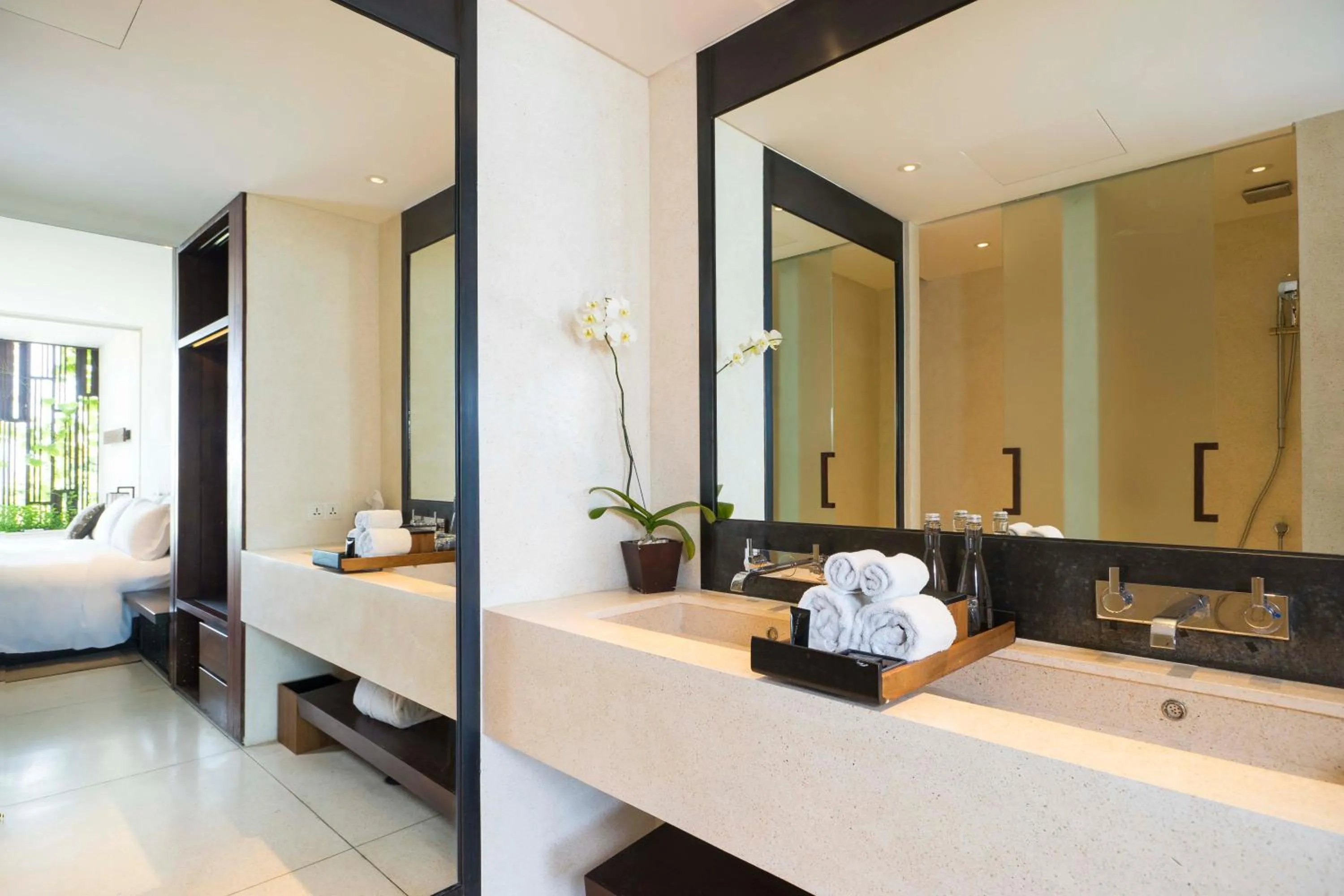Bathroom, Bed in Alila Seminyak