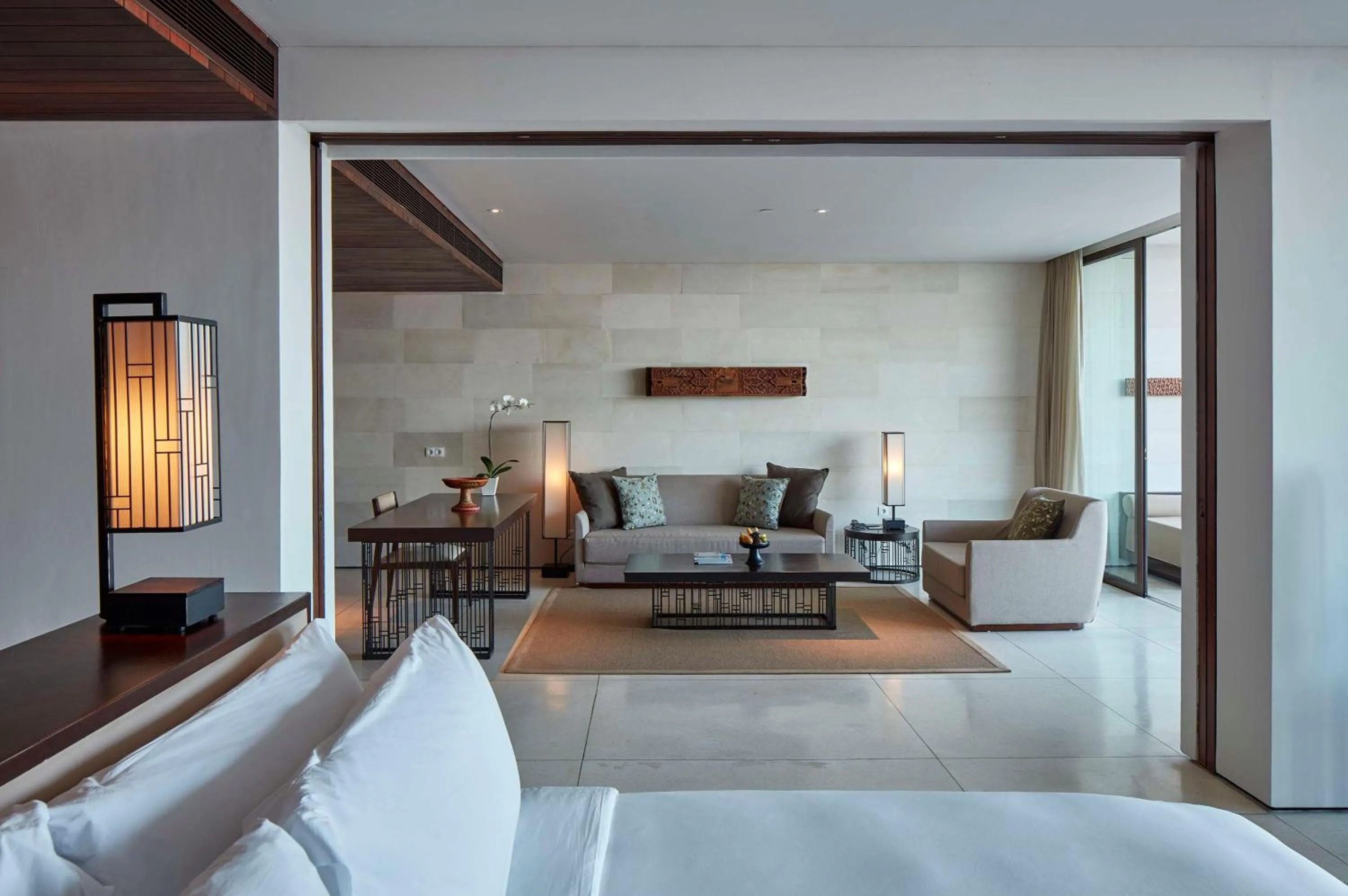 Photo of the whole room, Bed in Alila Seminyak