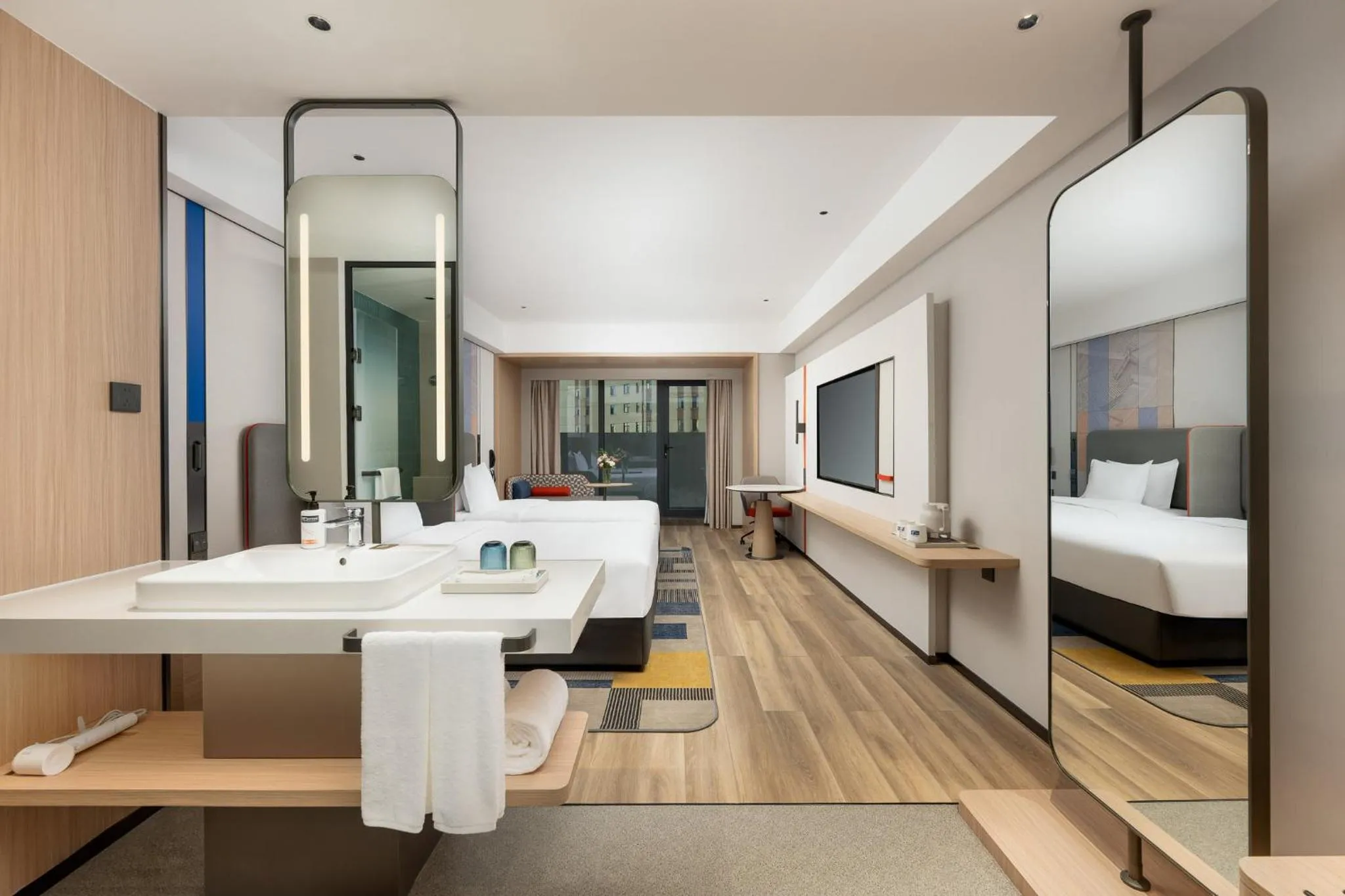 Standard Double Room with Two Double Beds in Holiday Inn Express Jincheng New District by IHG