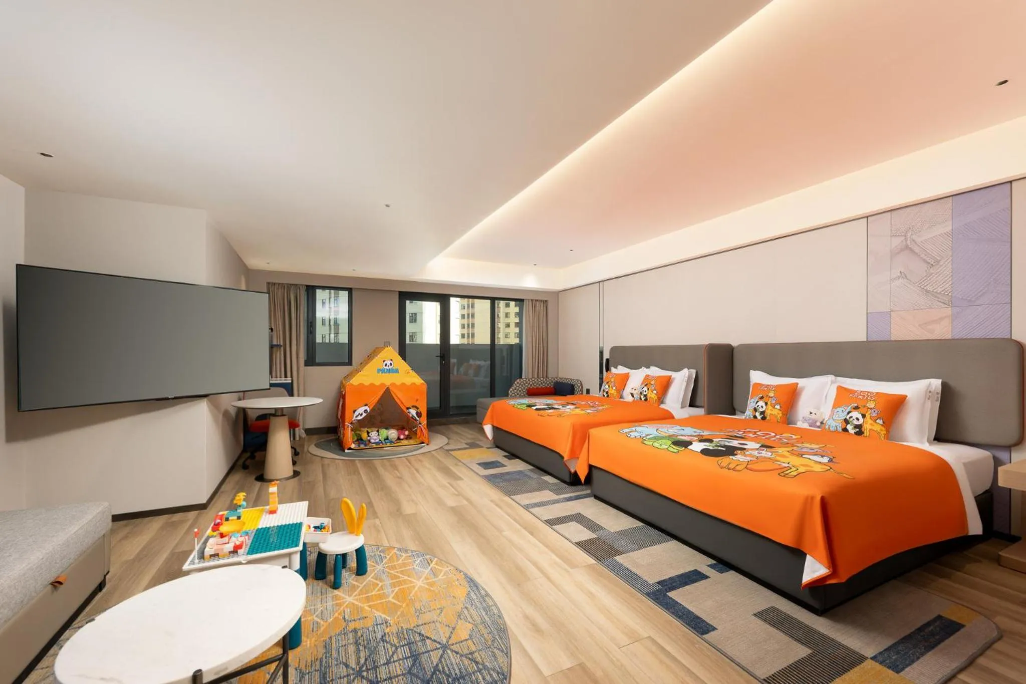 Standard King Room with Two King Beds and Sofa Bed - Kids Theme in Holiday Inn Express Jincheng New District by IHG