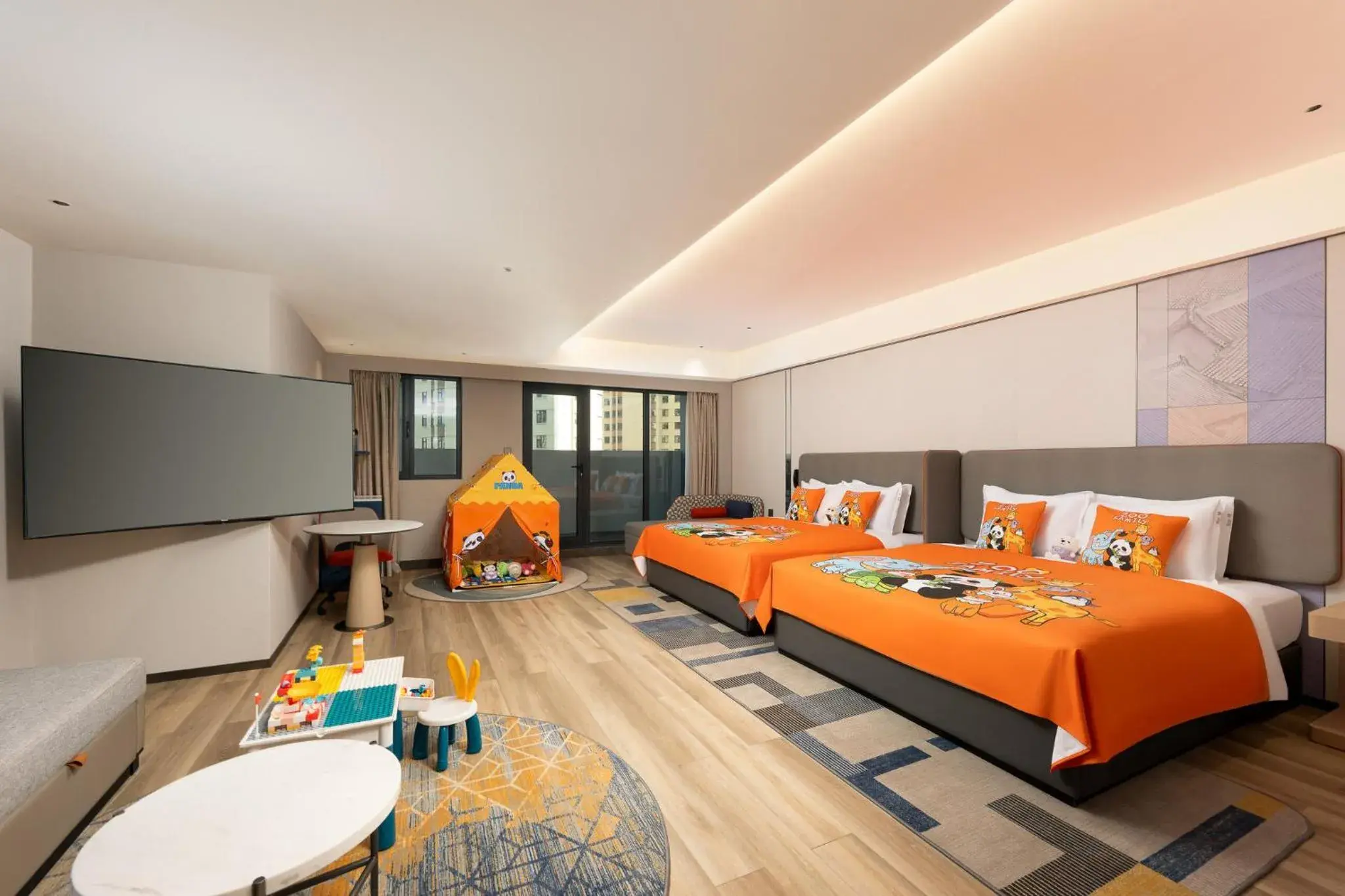 Standard King Room with Two King Beds and Sofa Bed - Kids Theme in Holiday Inn Express Jincheng New District by IHG Standard King Room with Two King Beds and Sofa Bed - Kids Theme in Holiday Inn Express Jincheng New District by IHG