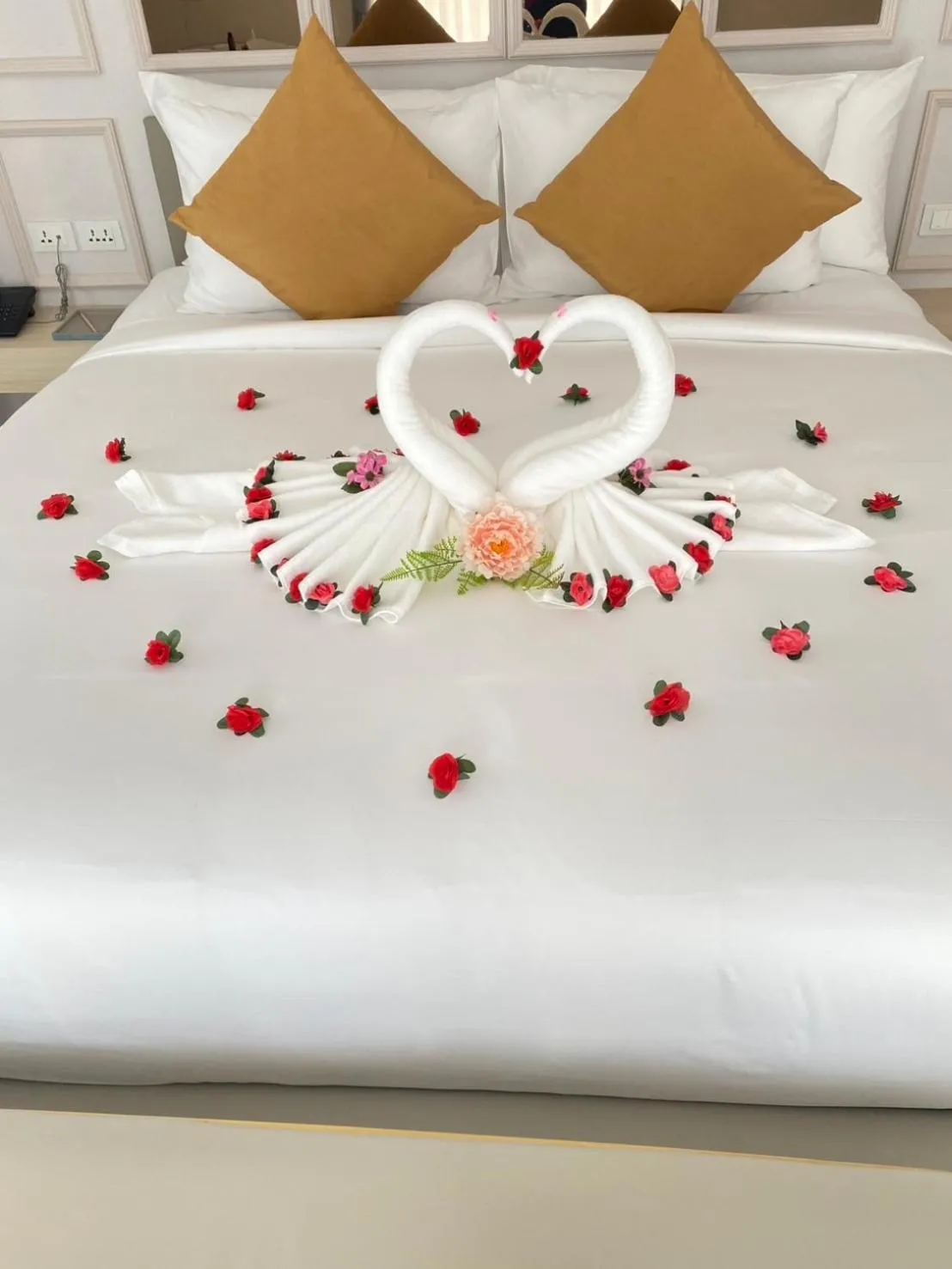 Bed in Villa Atchara