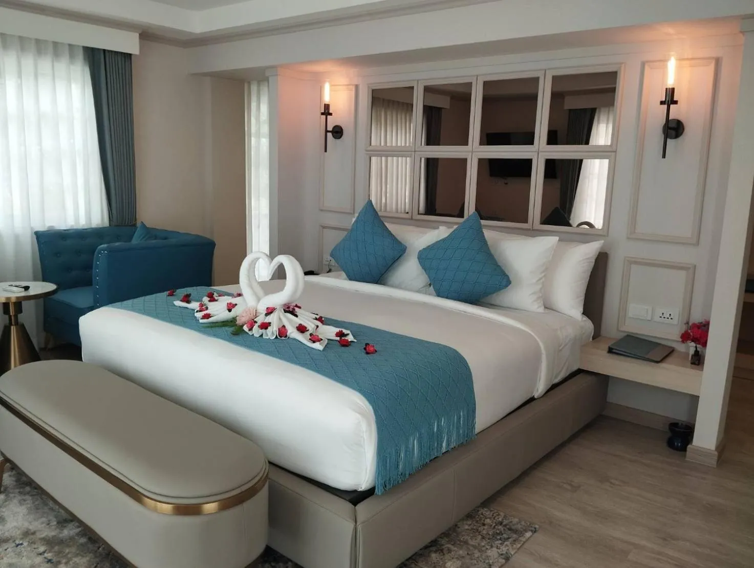 Bedroom, Bed in Villa Atchara