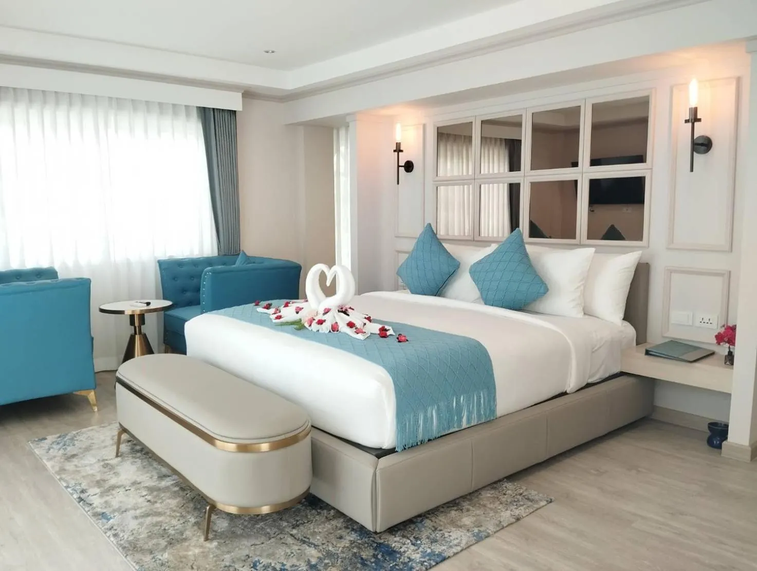 Bedroom, Bed in Villa Atchara