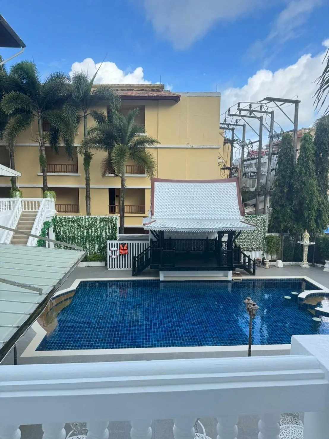 Pool view in Villa Atchara