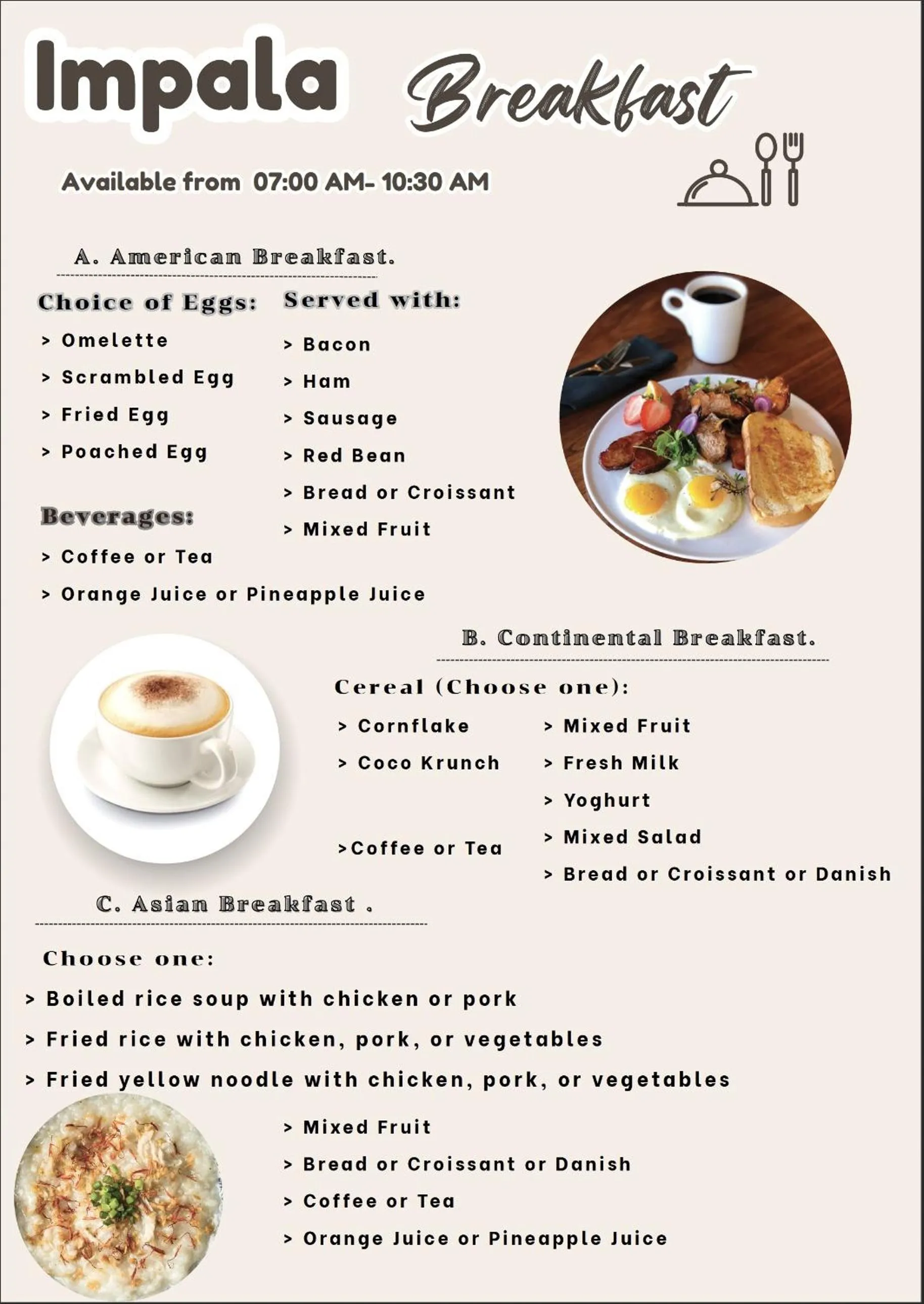 Breakfast in Villa Atchara