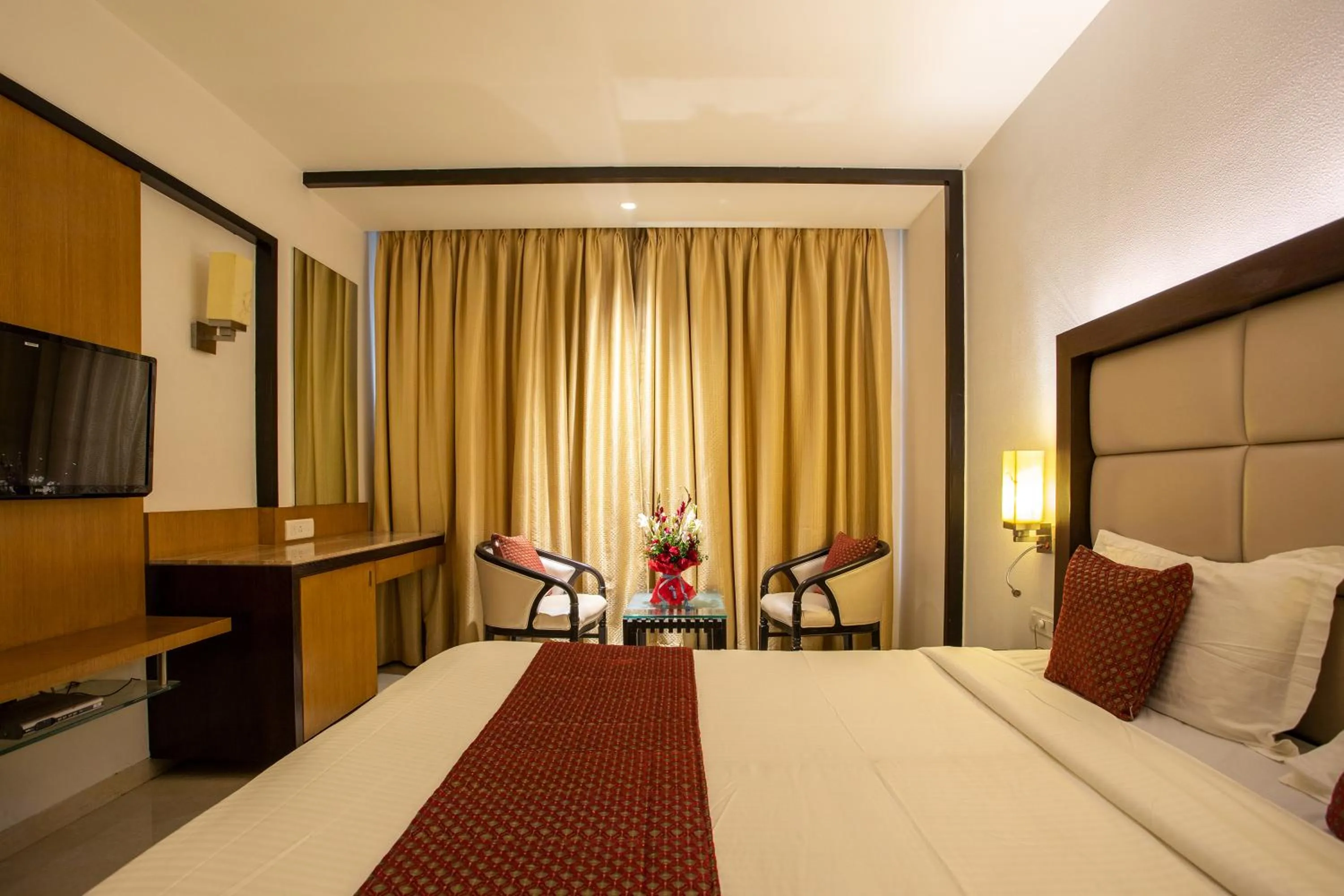 Photo of the whole room, Bed in Hotel Dwaraka Residency