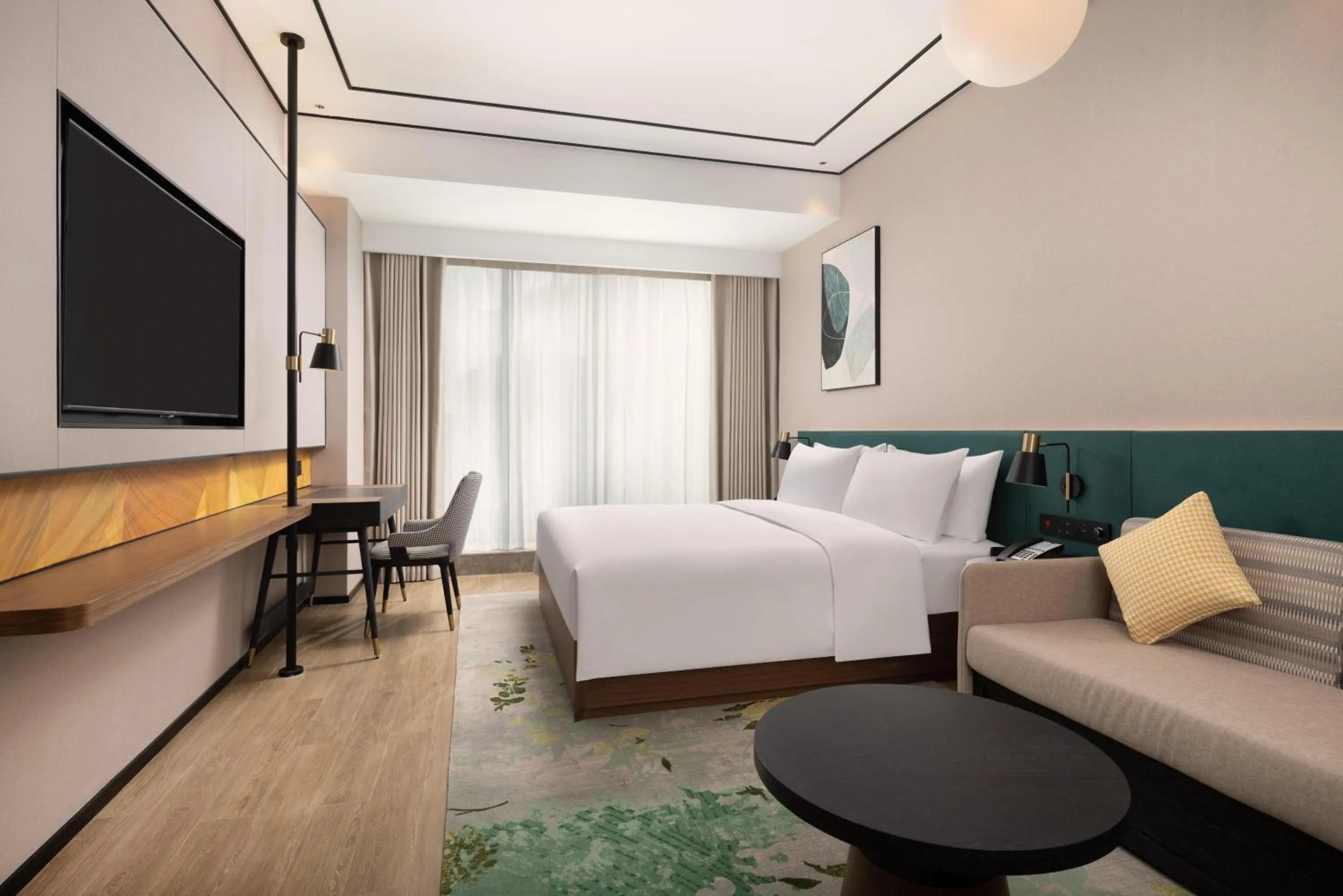 Bed in Hilton Garden Inn Hangzhou Grand Canal