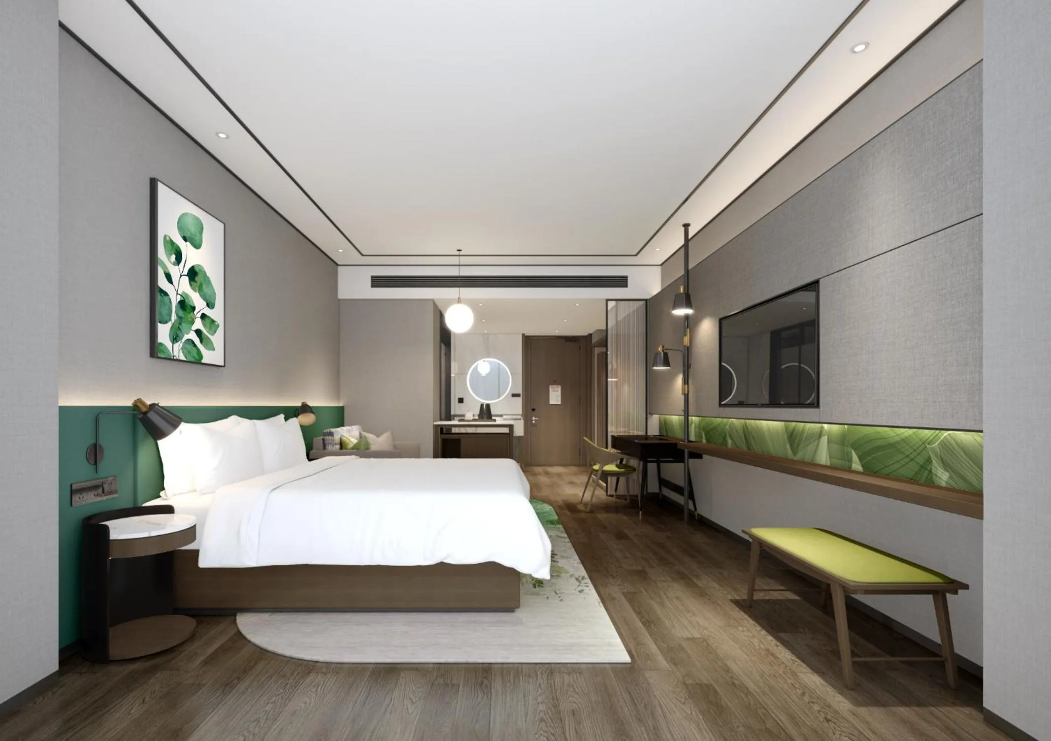 Bed in Hilton Garden Inn Hangzhou Grand Canal