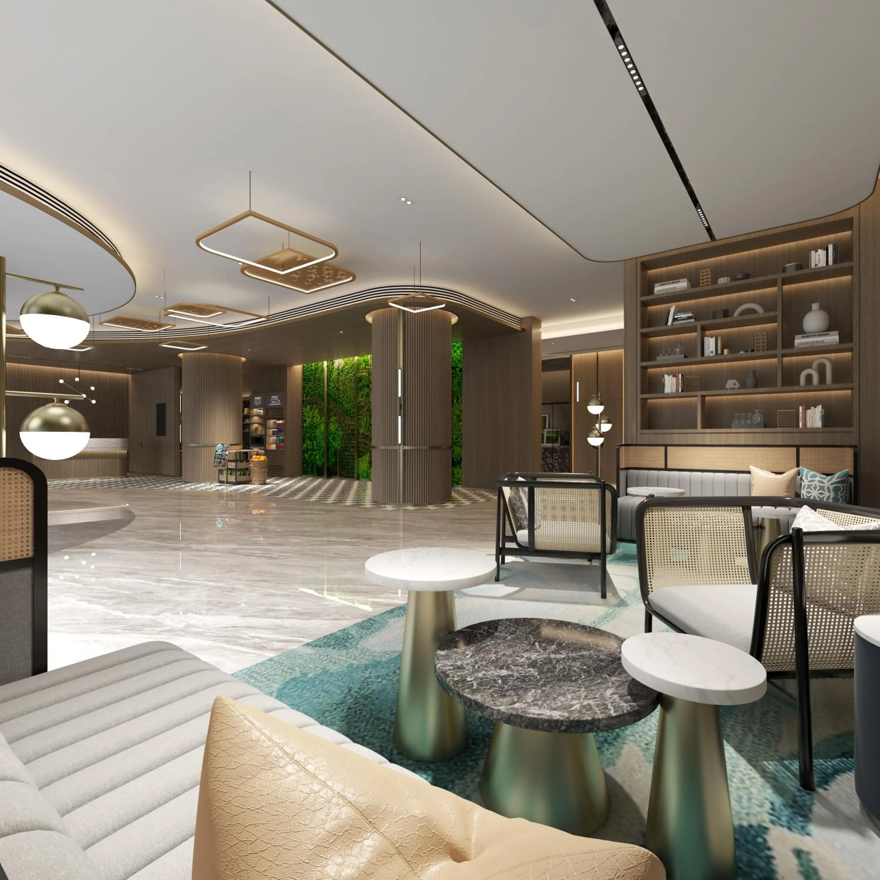 Communal lounge/ TV room in Hilton Garden Inn Hangzhou Grand Canal