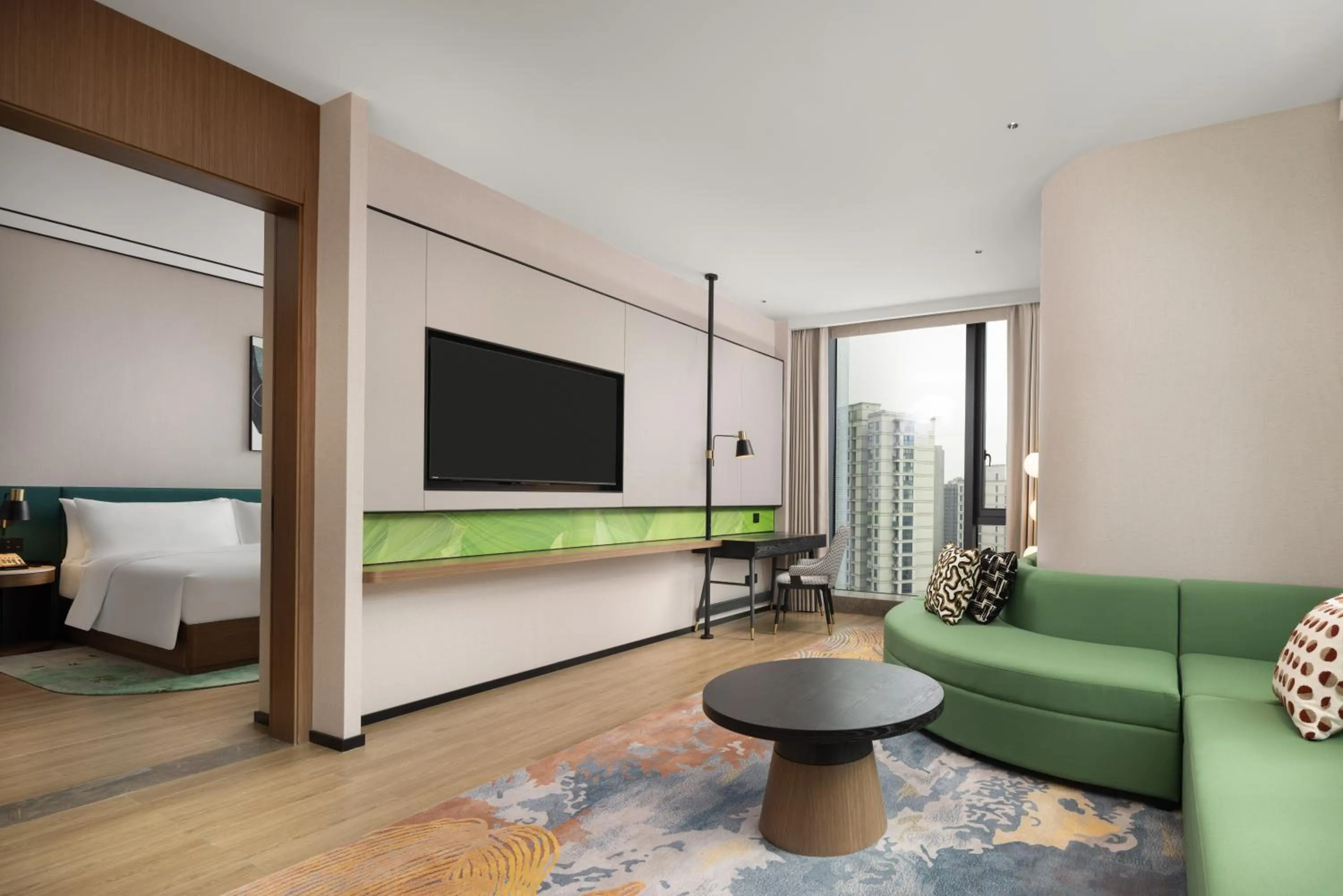 Bed in Hilton Garden Inn Hangzhou Grand Canal