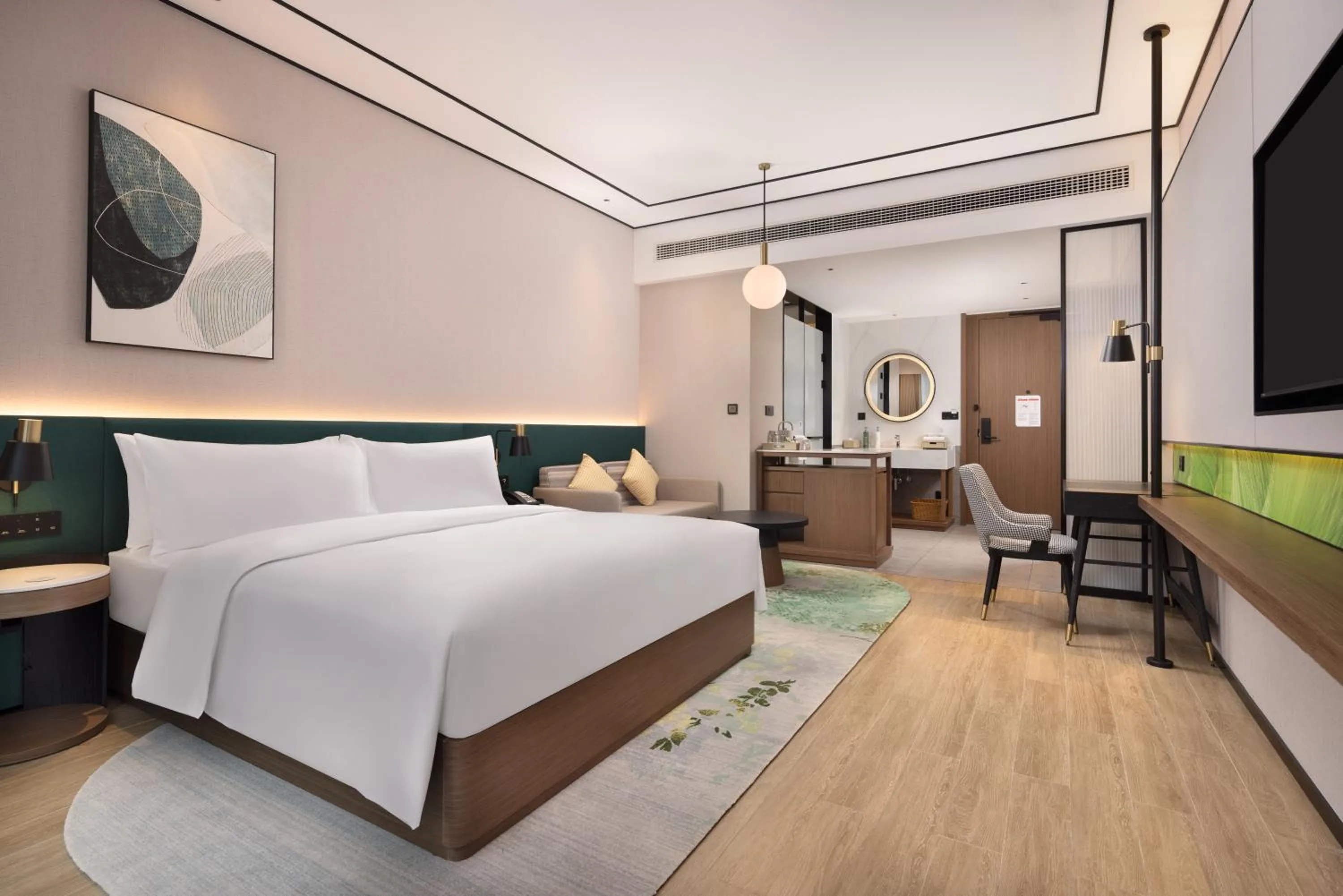 Bed in Hilton Garden Inn Hangzhou Grand Canal