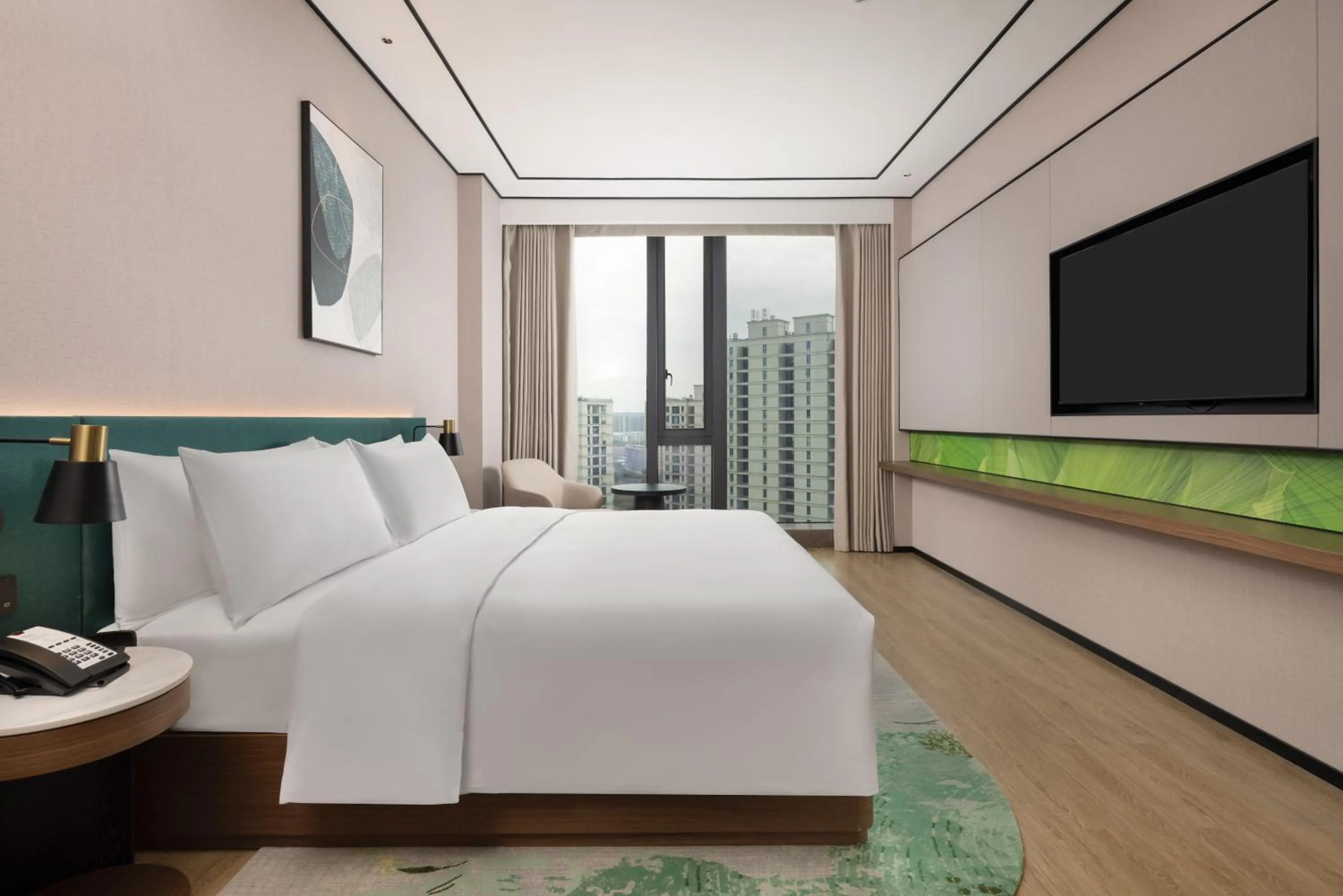 Bed in Hilton Garden Inn Hangzhou Grand Canal