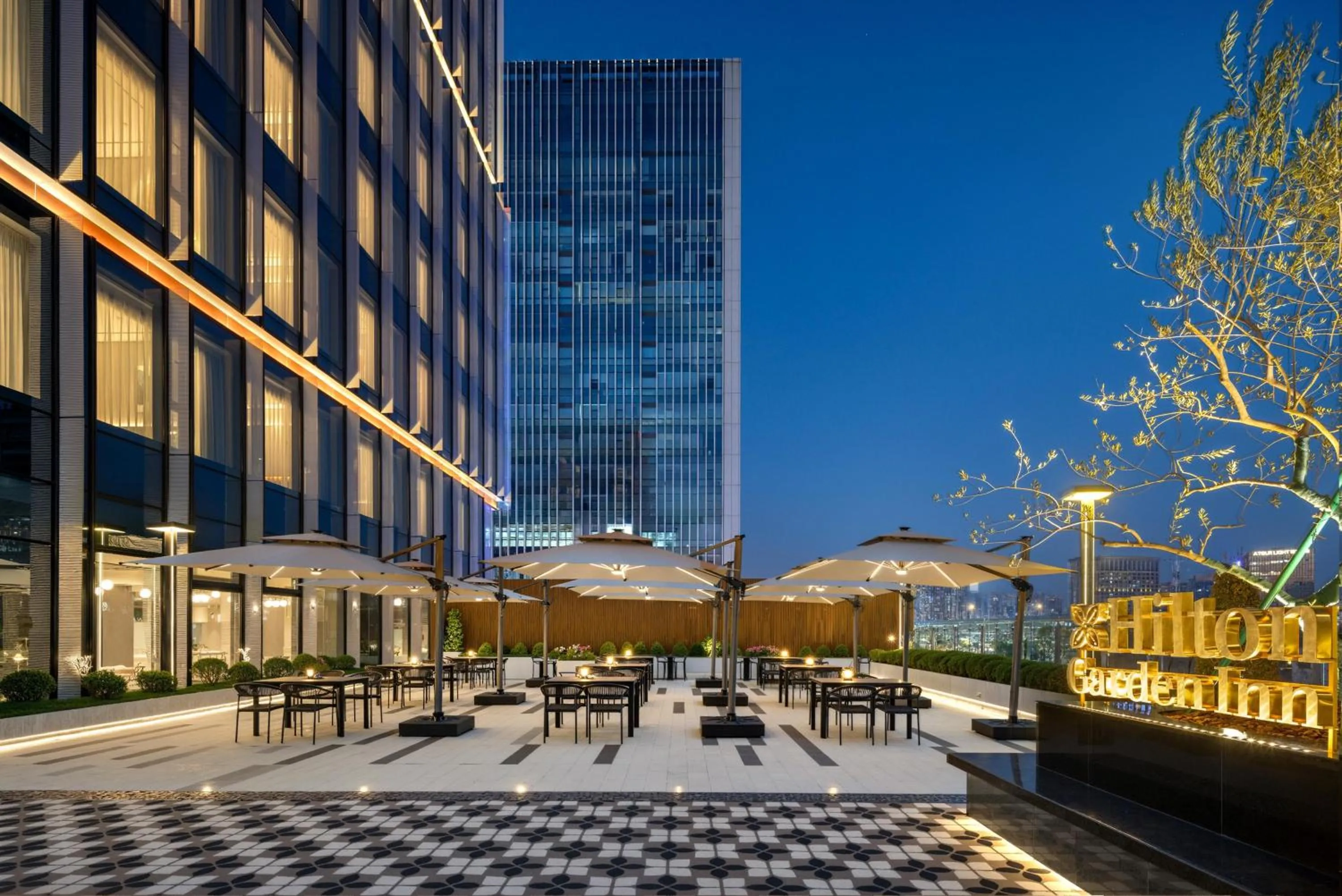 Patio in Hilton Garden Inn Hangzhou Grand Canal