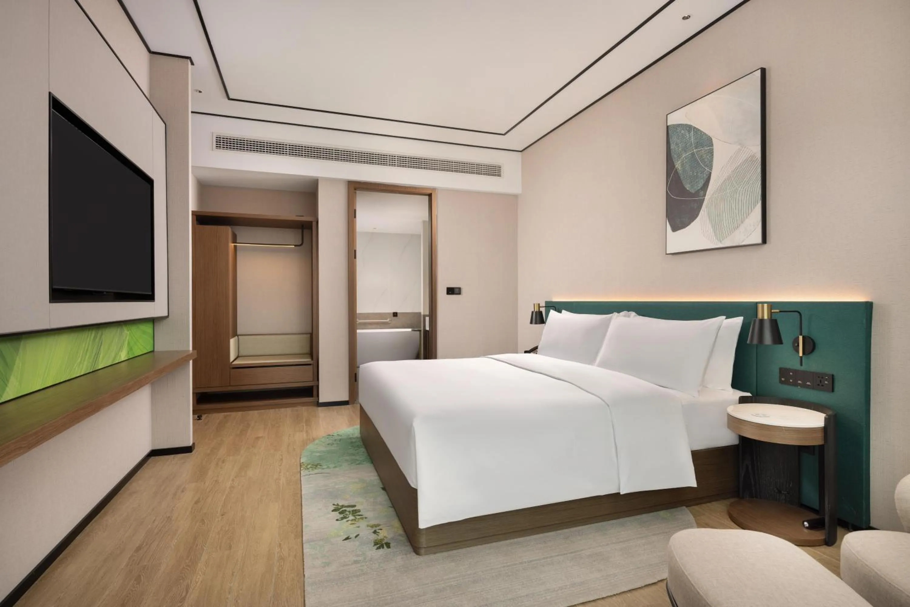 Bed in Hilton Garden Inn Hangzhou Grand Canal