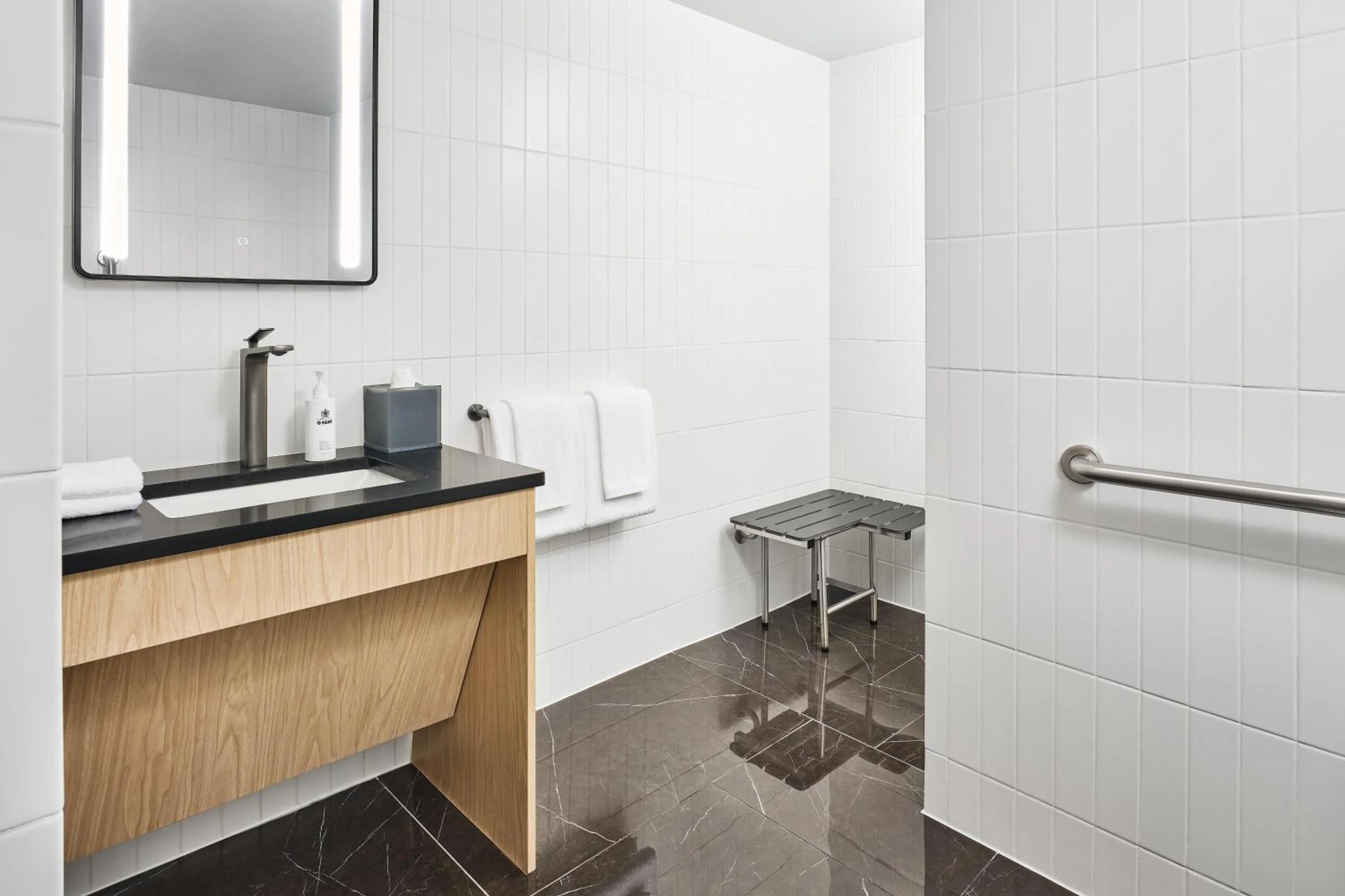 Bathroom in The George Manhattan, Tapestry Collection By Hilton