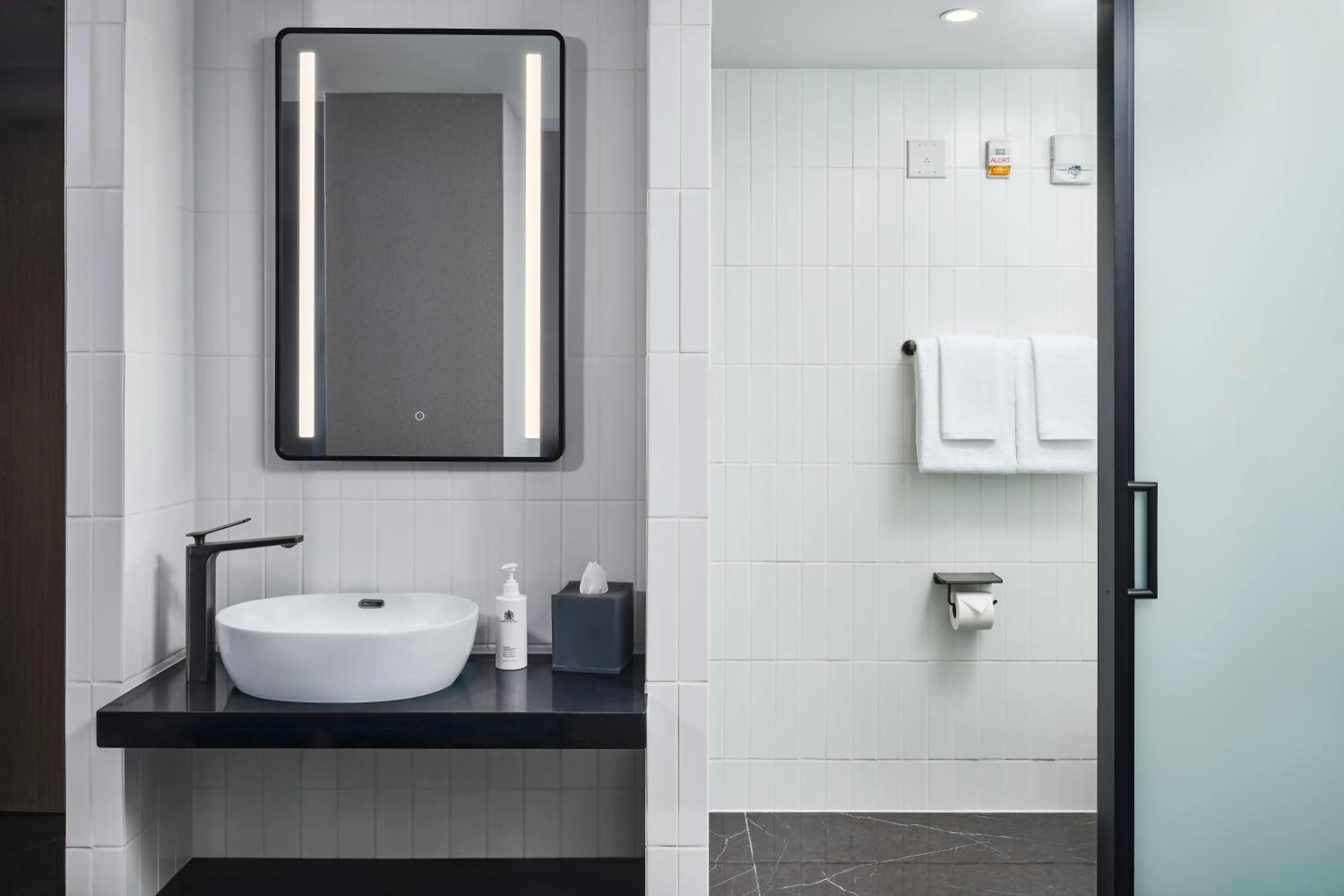 Shower in The George Manhattan, Tapestry Collection By Hilton