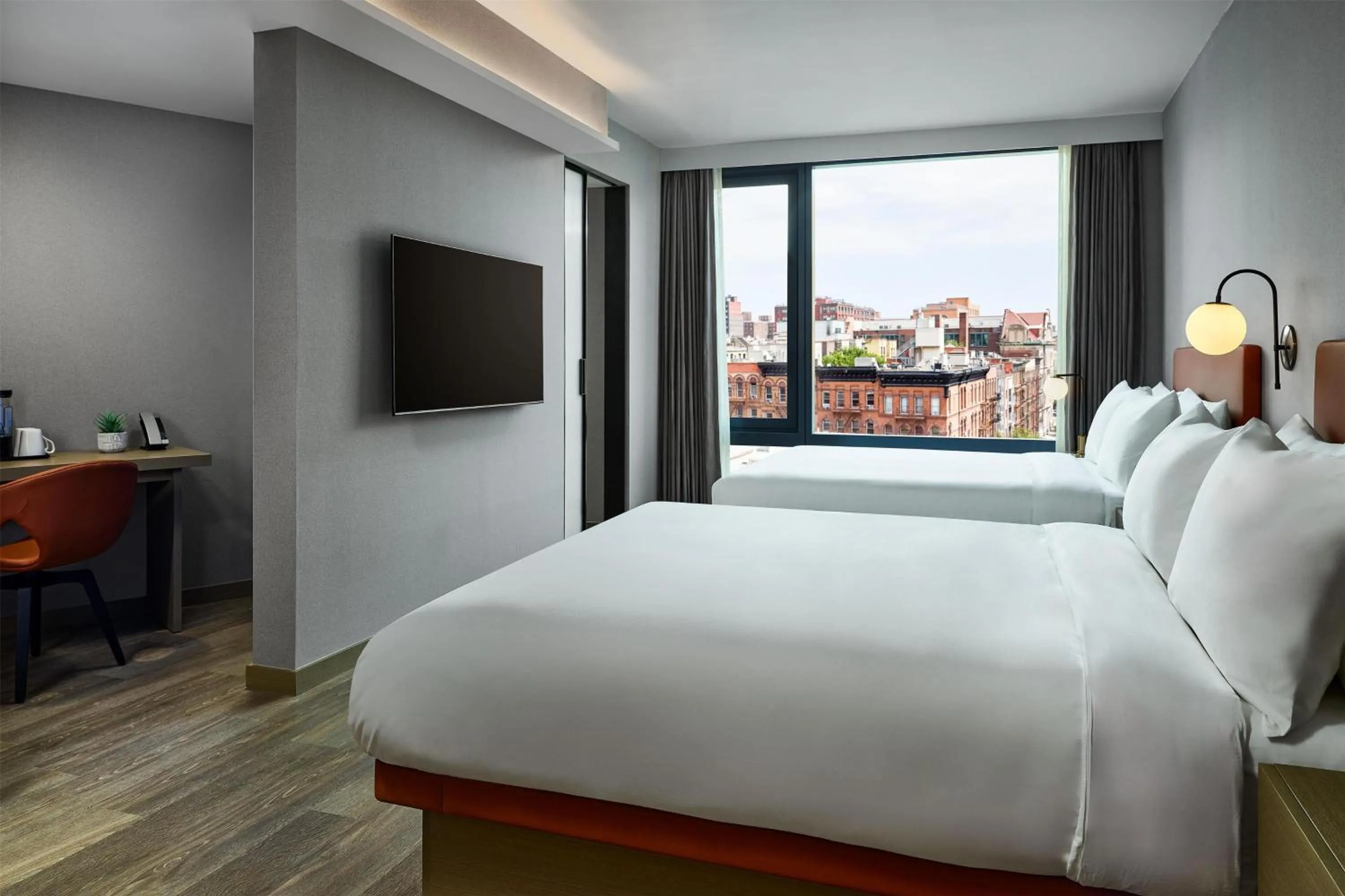 Bed in The George Manhattan, Tapestry Collection By Hilton