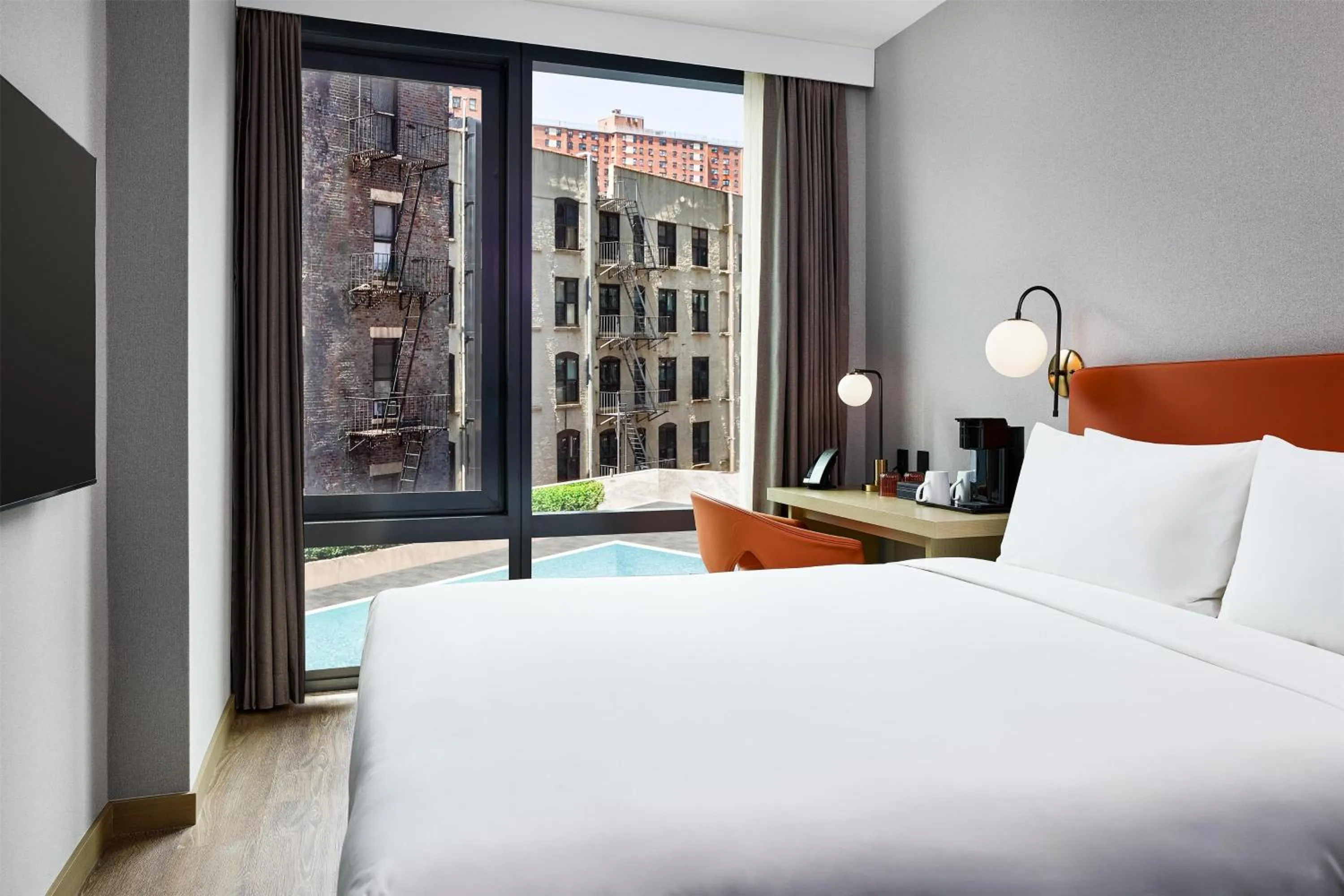 Bed in The George Manhattan, Tapestry Collection By Hilton