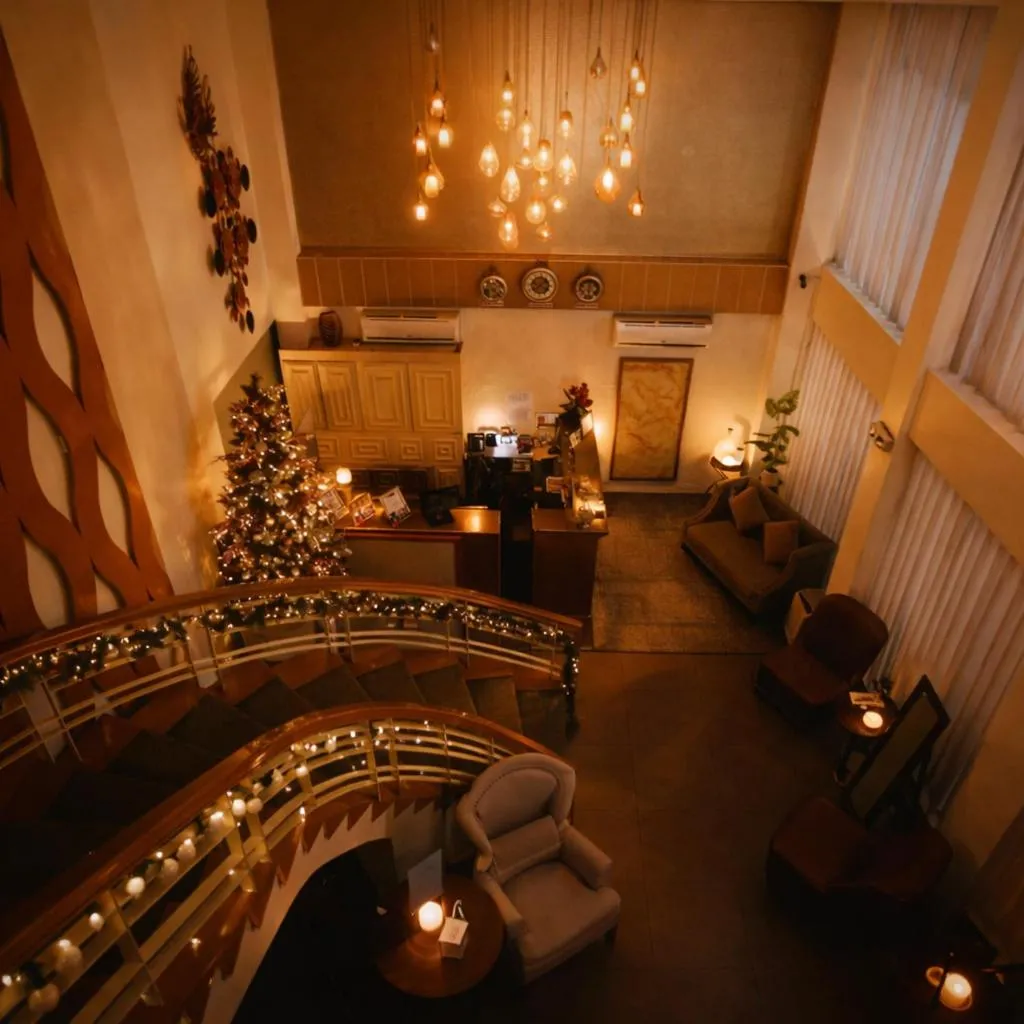 Seating area in Amega Hotel