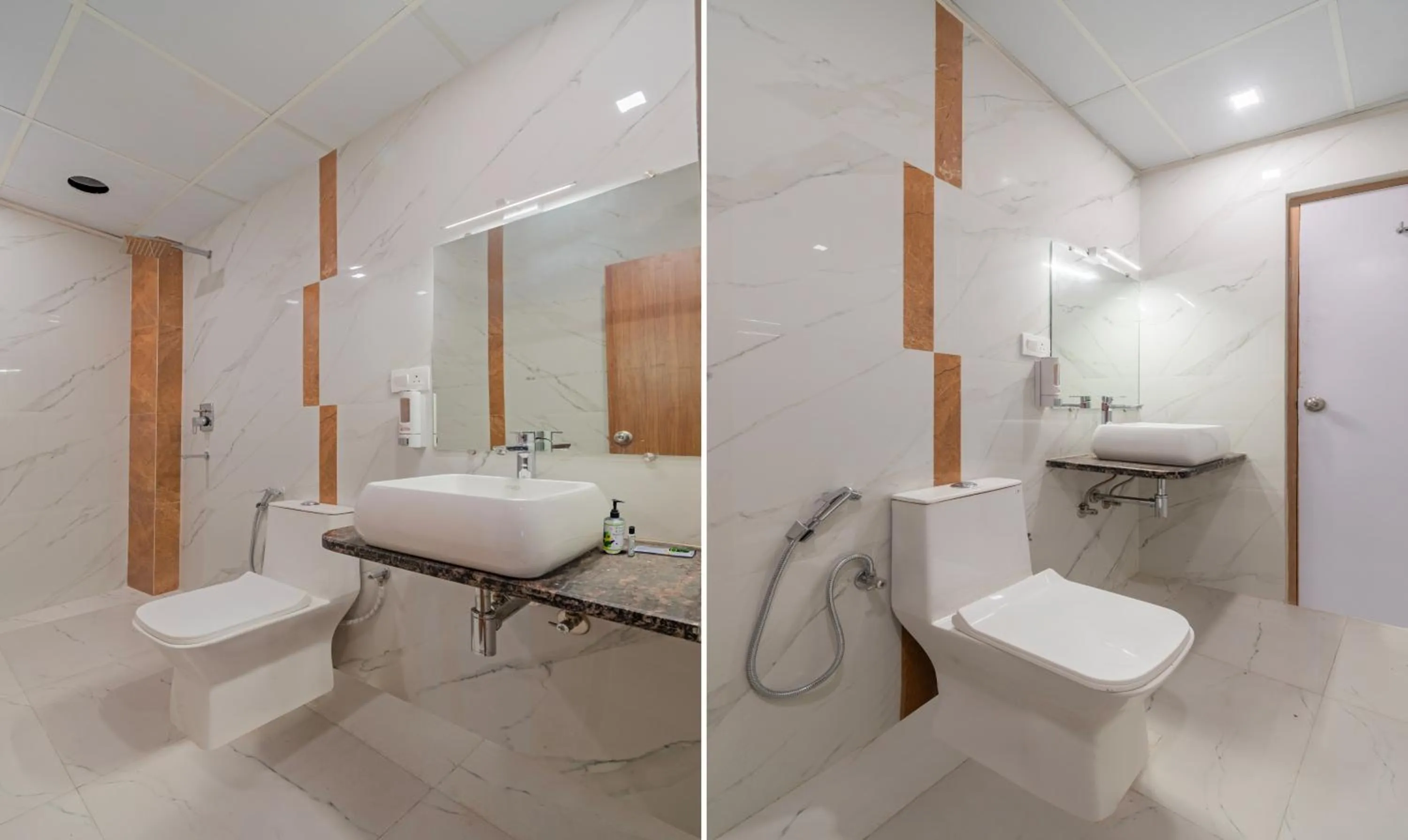 Bathroom in Treebo Heaven Grand Ayodhya