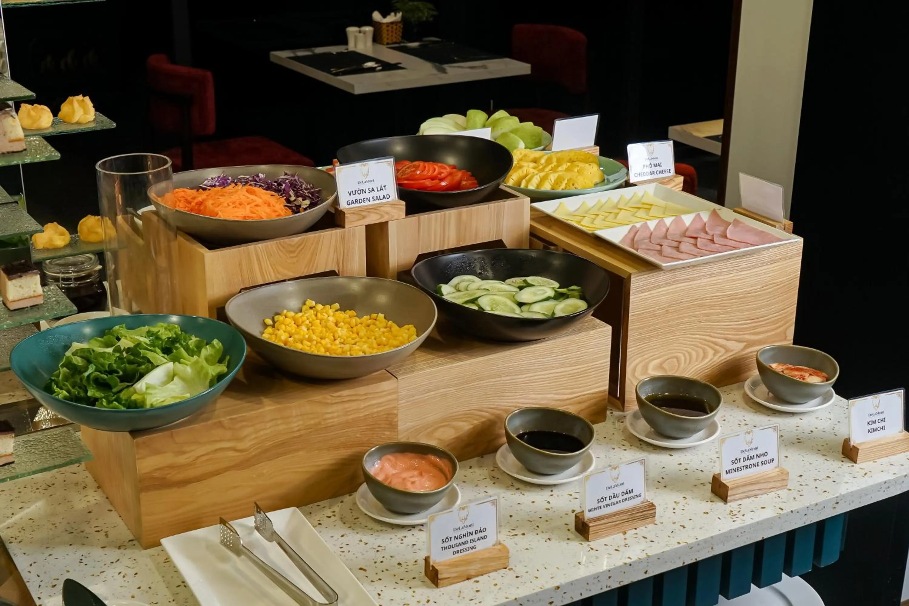 Buffet breakfast in DeLaMont Sapa Hotel - Hill Serenity Retreat