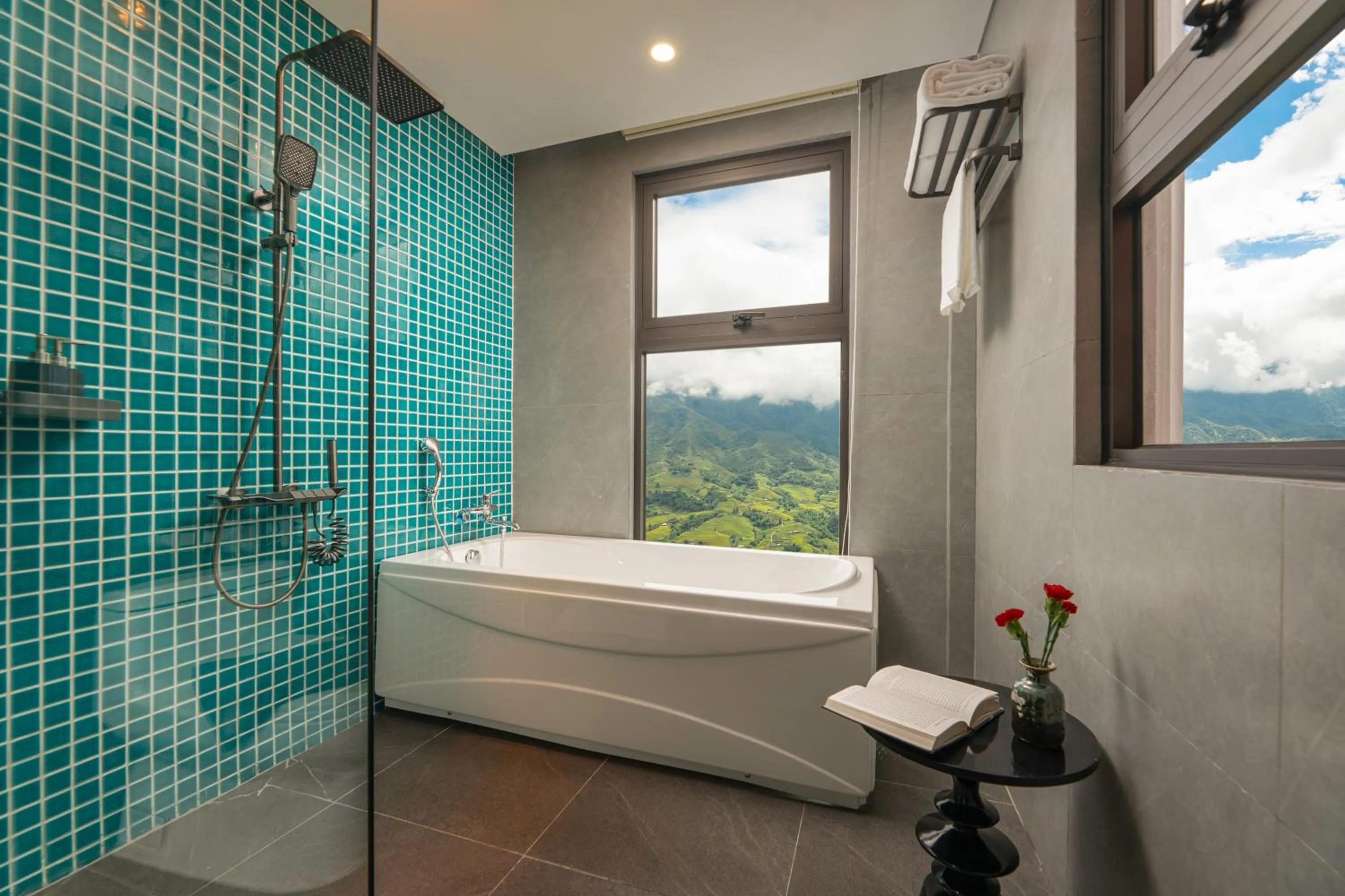 Shower in DeLaMont Sapa Hotel - Hill Serenity Retreat