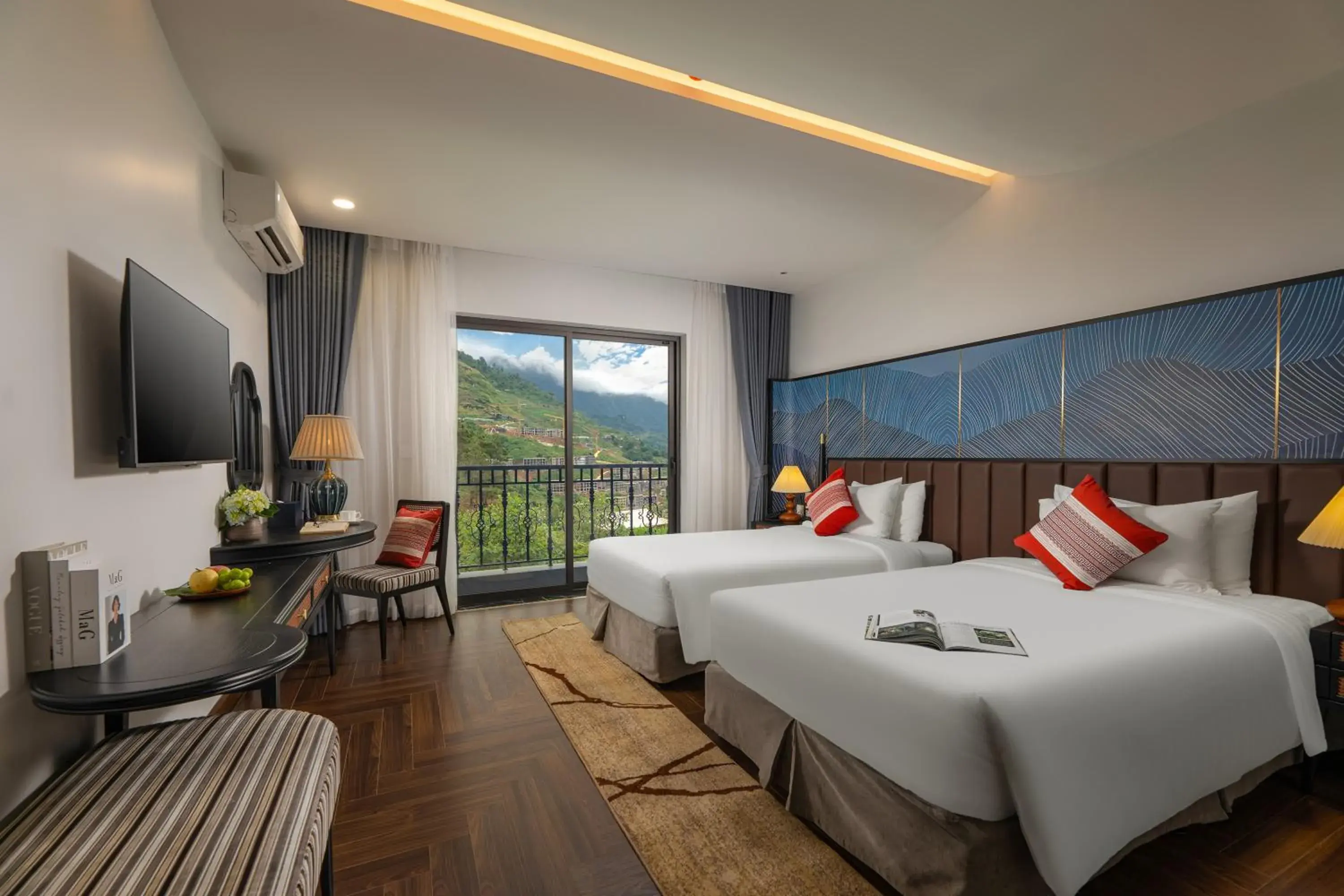 Bed in DeLaMont Sapa Hotel - Hill Serenity Retreat Bed in DeLaMont Sapa Hotel - Hill Serenity Retreat