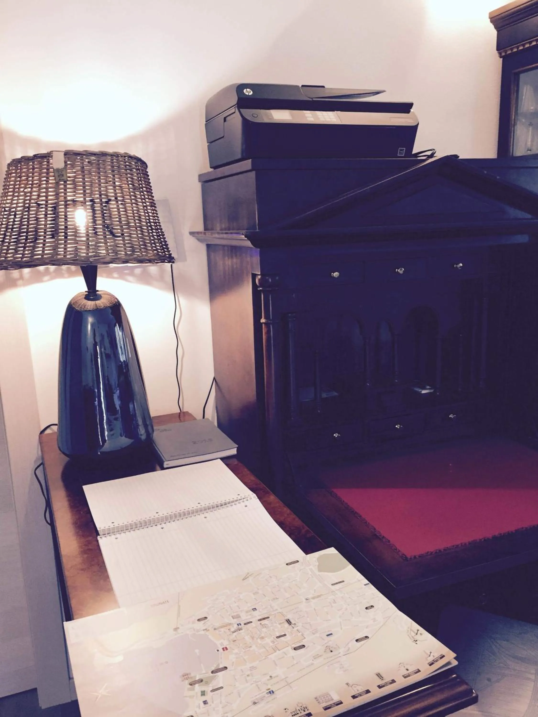 Lobby or reception, Bed in La Villa Bianca Guest house