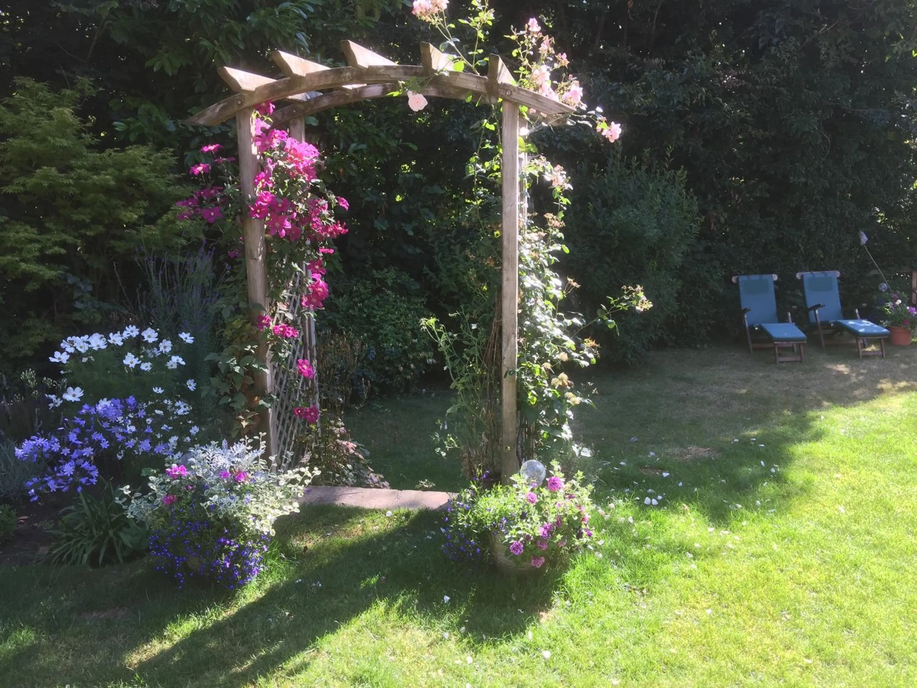 Garden view in Tirol House
