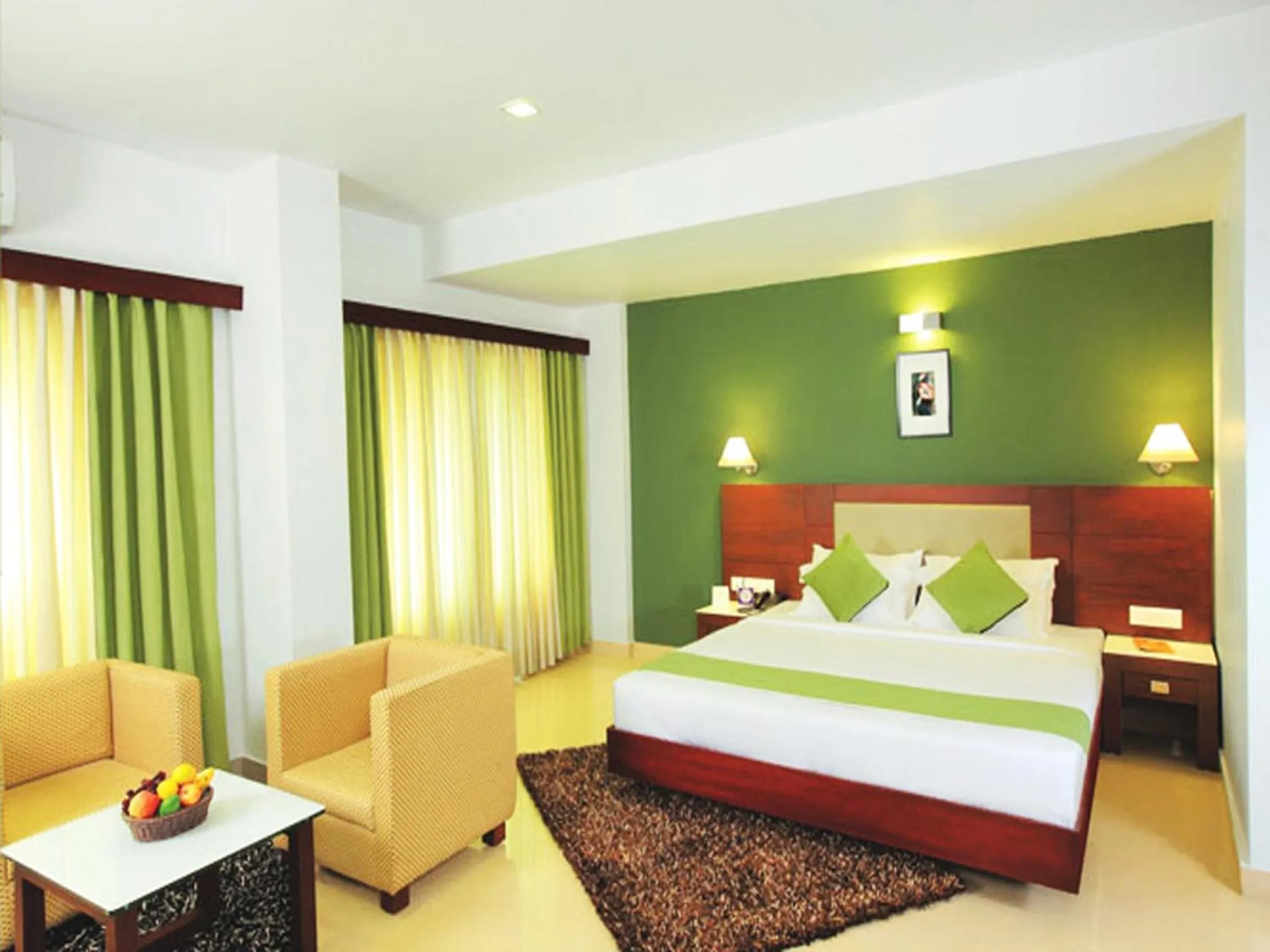 Bed in Hotel Hills Park Pathanamthitta