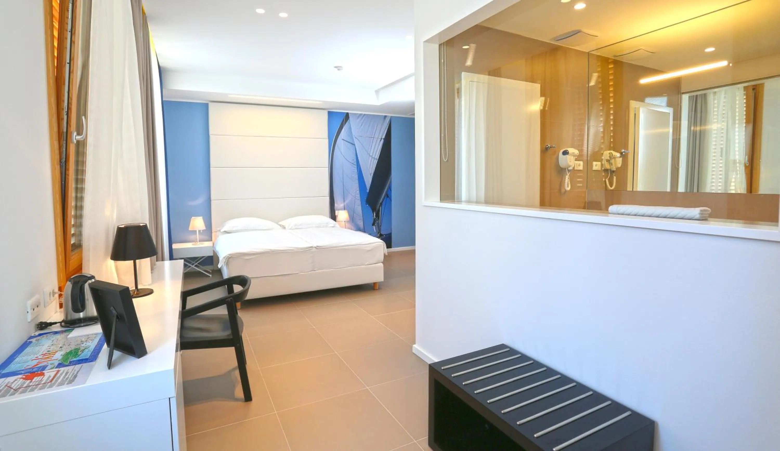 Shower, Bed in Guesthouse Villa Scalaria