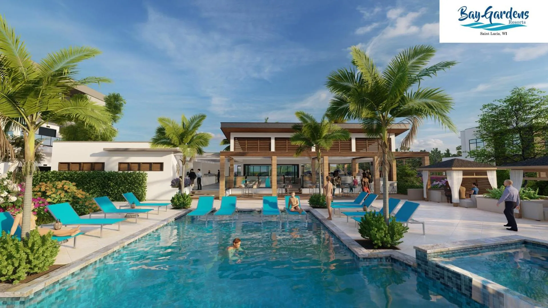 Swimming pool in Sapphire Sands by Bay Gardens Resorts