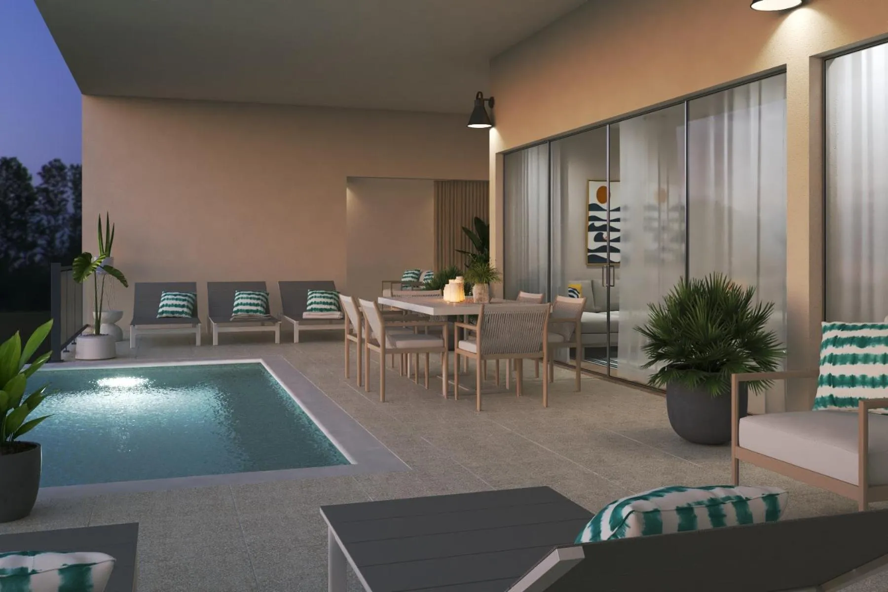 Pool view in Sapphire Sands by Bay Gardens Resorts