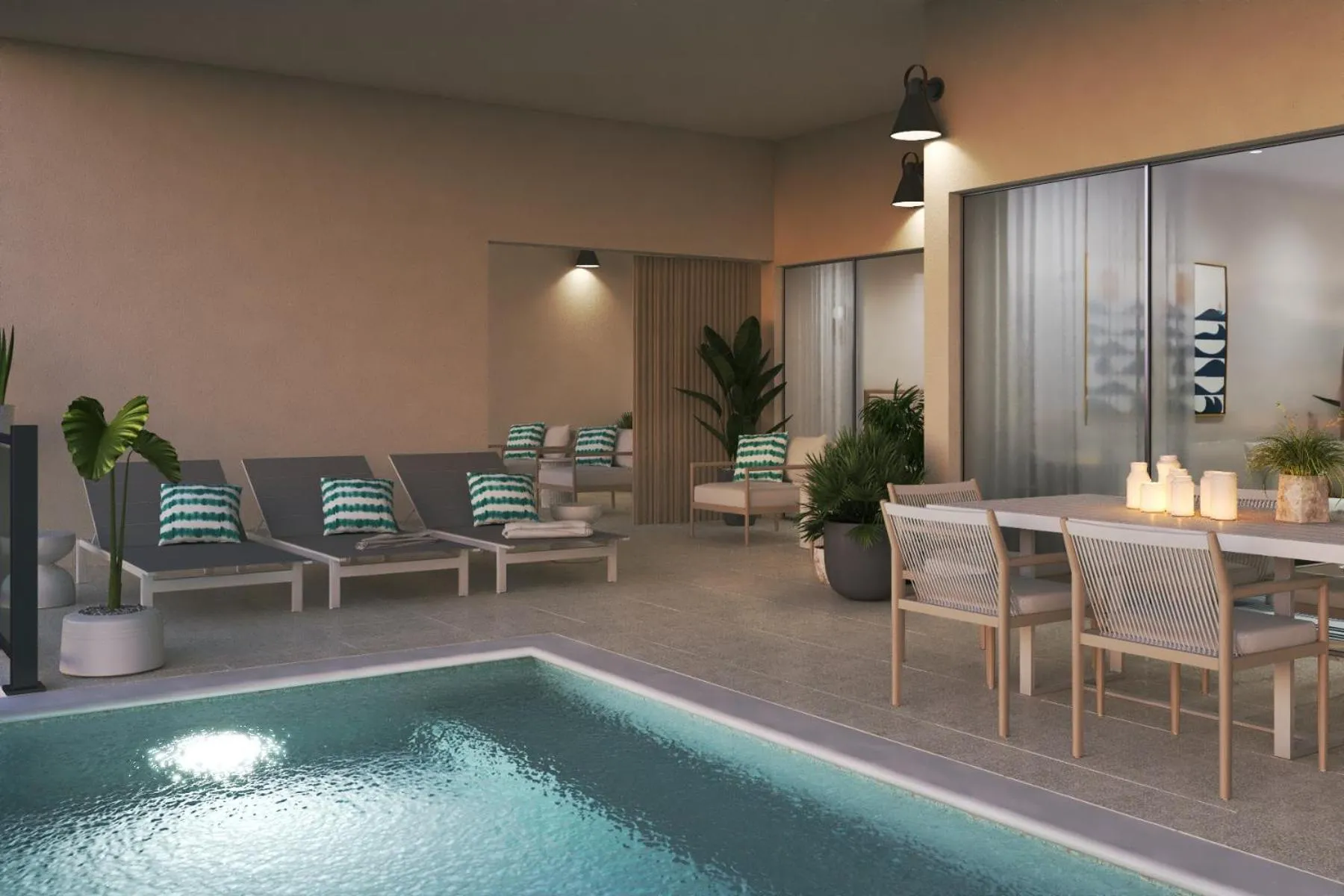 Pool view in Sapphire Sands by Bay Gardens Resorts