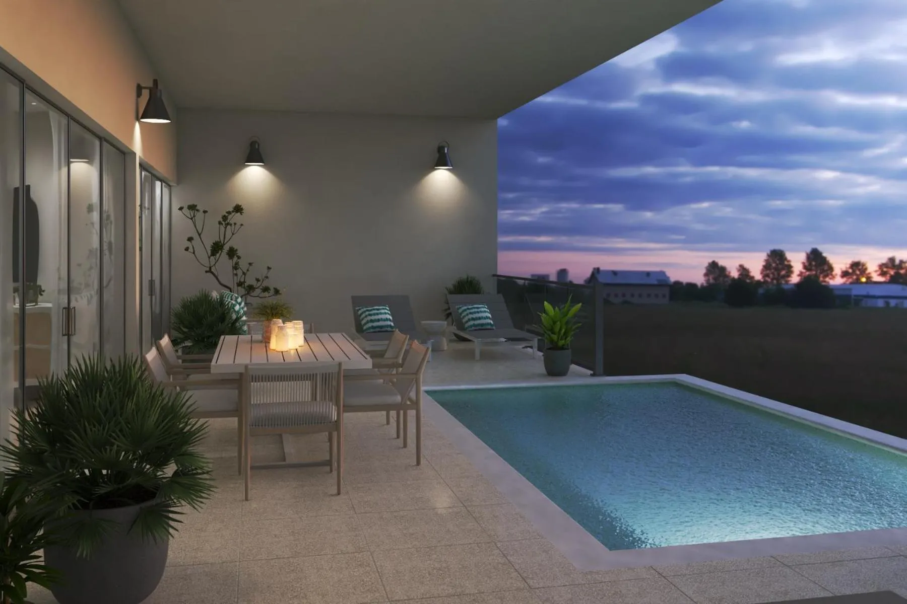 Pool view in Sapphire Sands by Bay Gardens Resorts