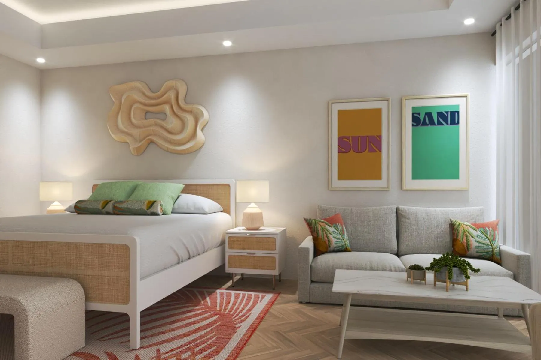 Bedroom, Bed in Sapphire Sands by Bay Gardens Resorts