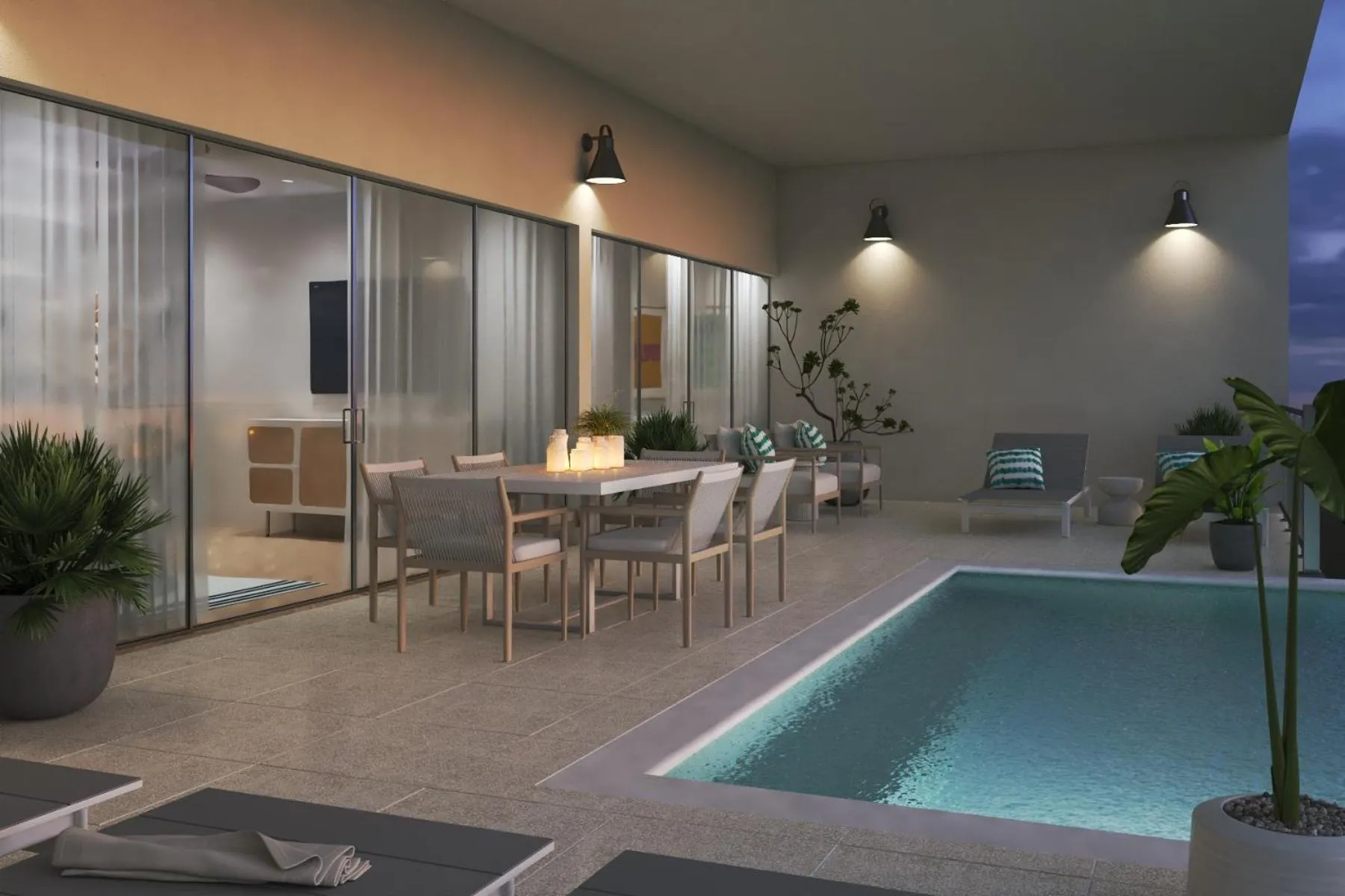 Pool view in Sapphire Sands by Bay Gardens Resorts