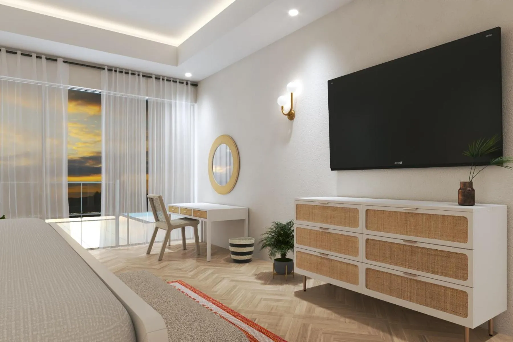 Bedroom, Bed in Sapphire Sands by Bay Gardens Resorts