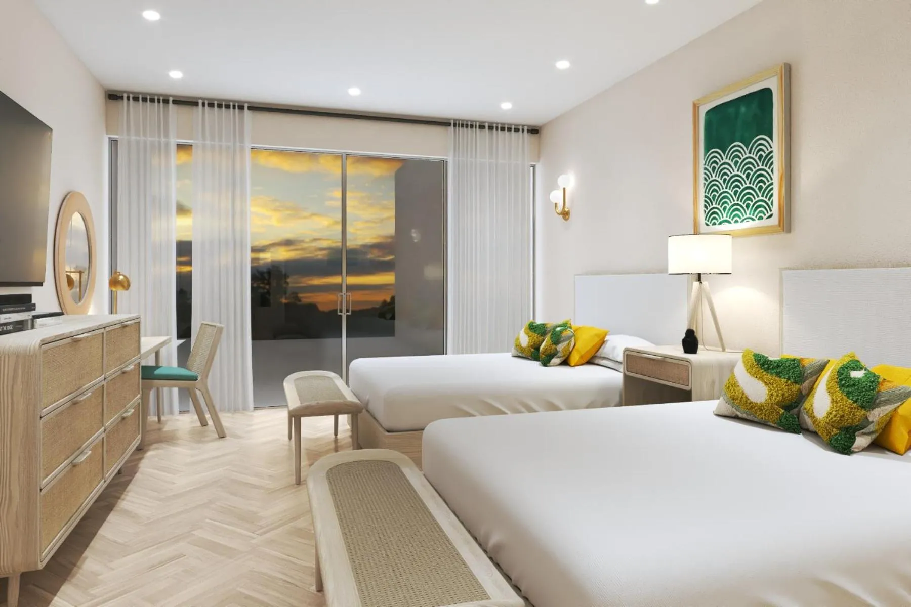 Bedroom, Bed in Sapphire Sands by Bay Gardens Resorts
