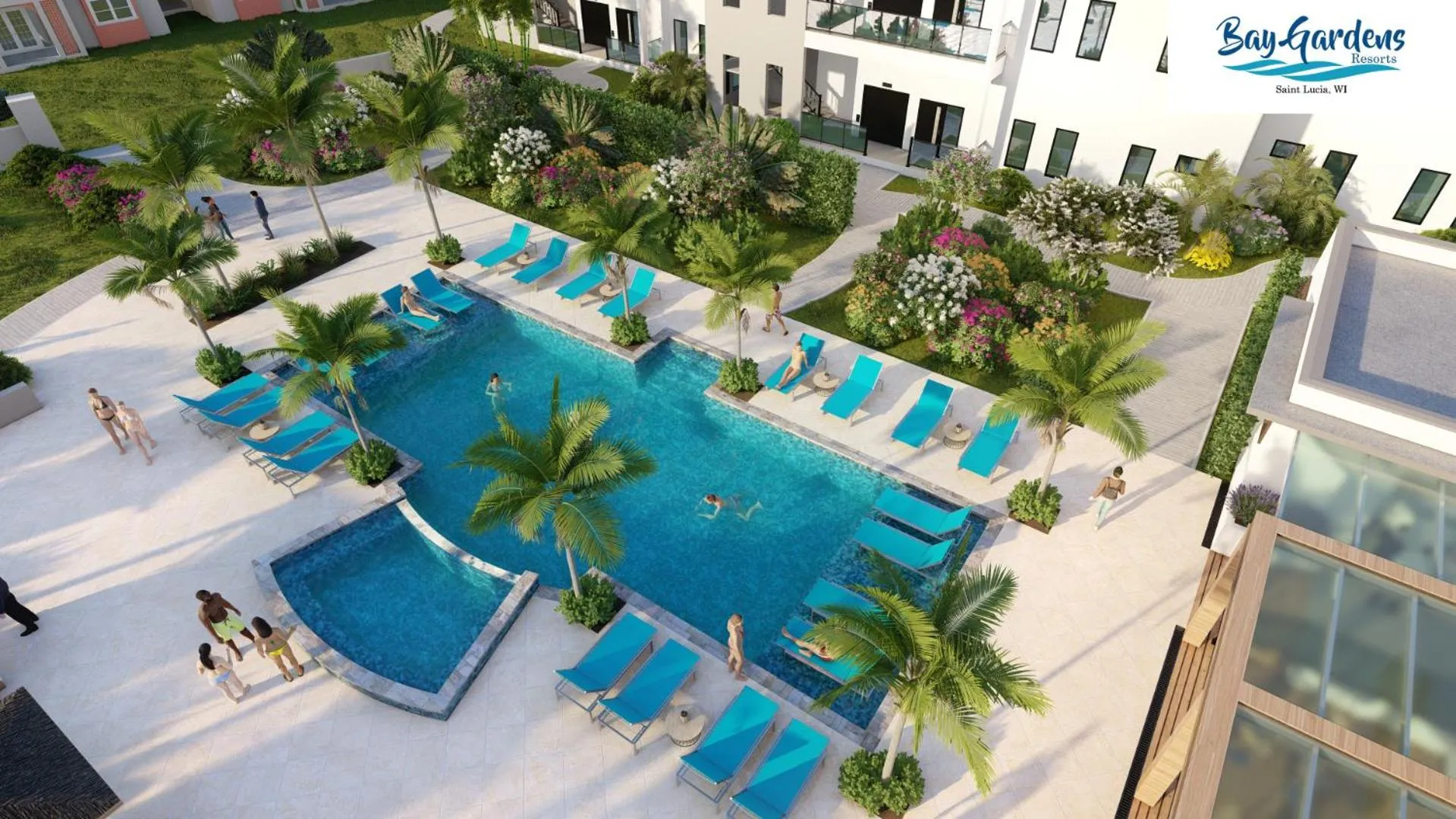 Swimming pool in Sapphire Sands by Bay Gardens Resorts