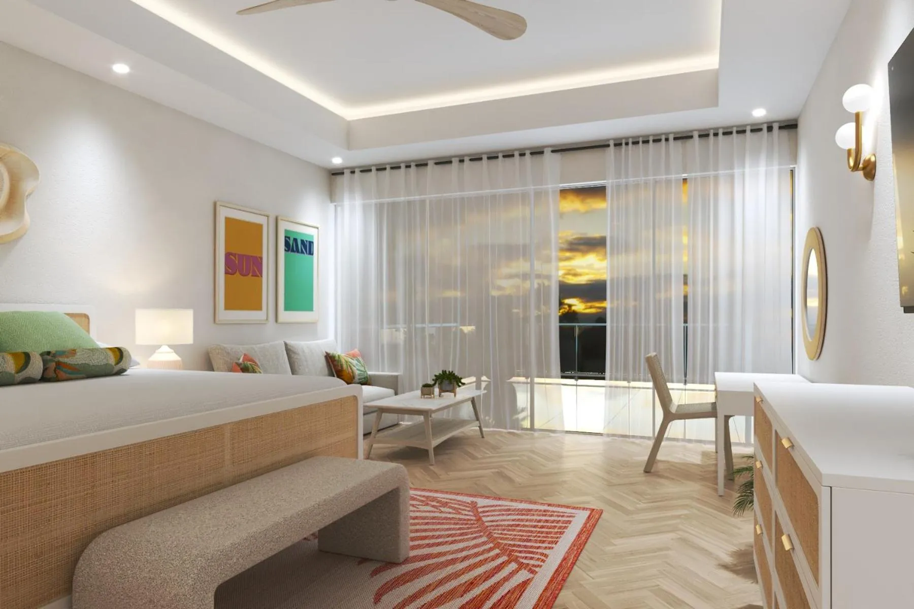 Bed in Sapphire Sands by Bay Gardens Resorts