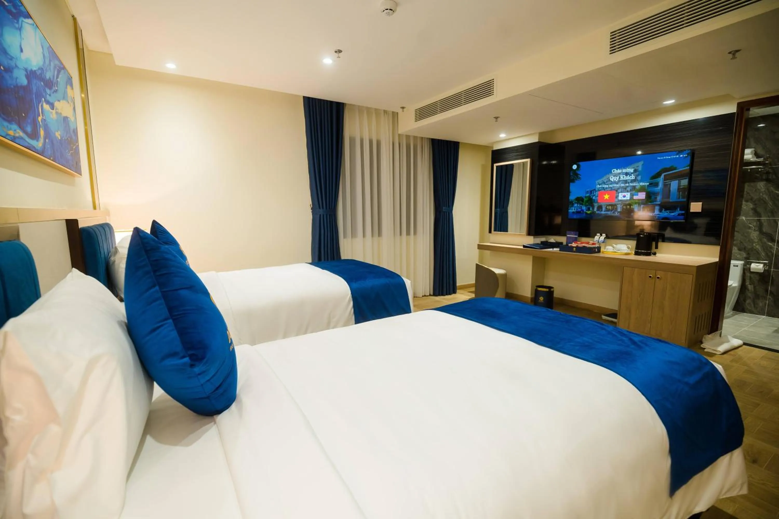 Bedroom, Bed in Sandals Mimosa