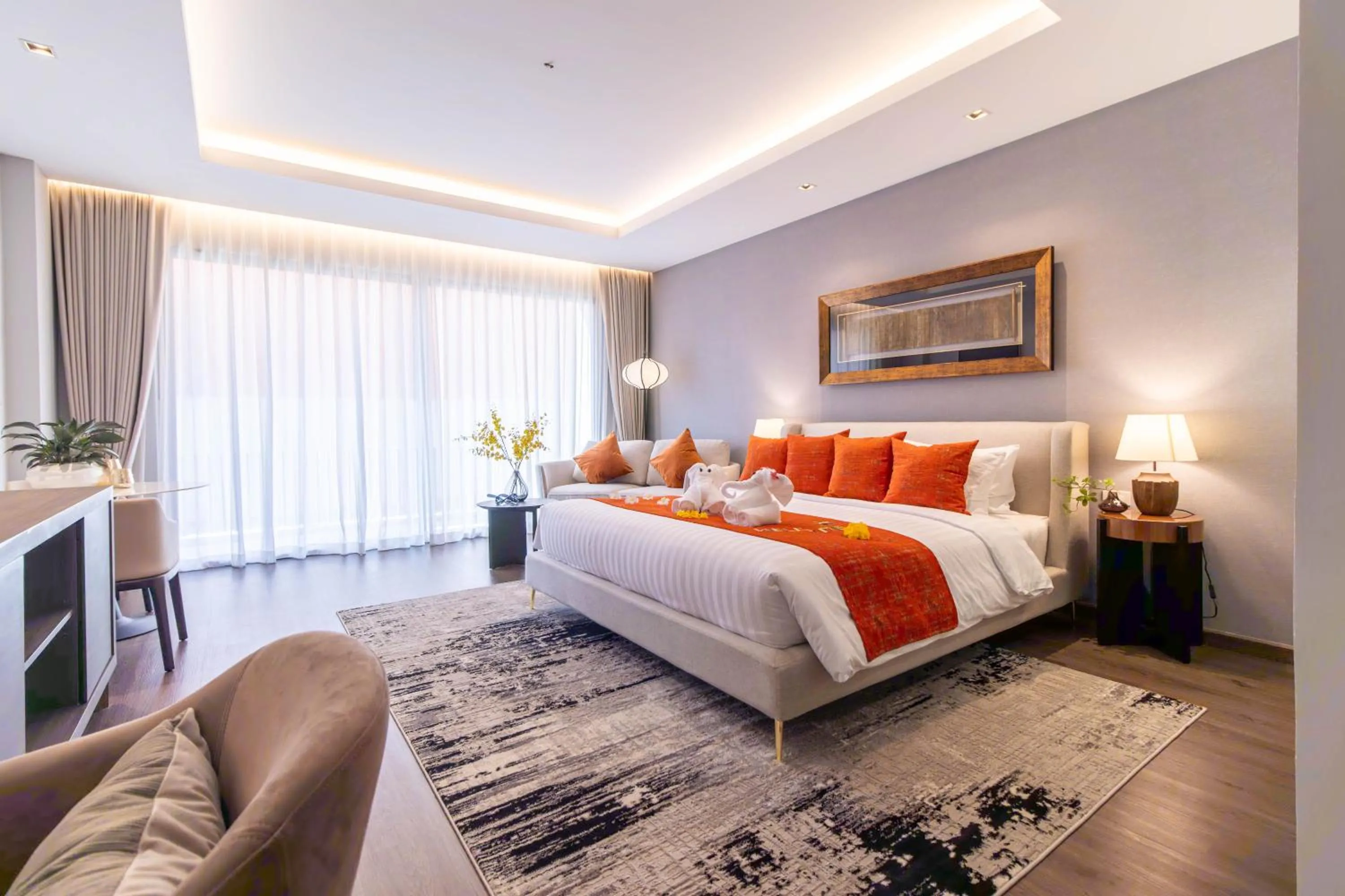 Bed in Sunshine Prestige Resort and Spa
