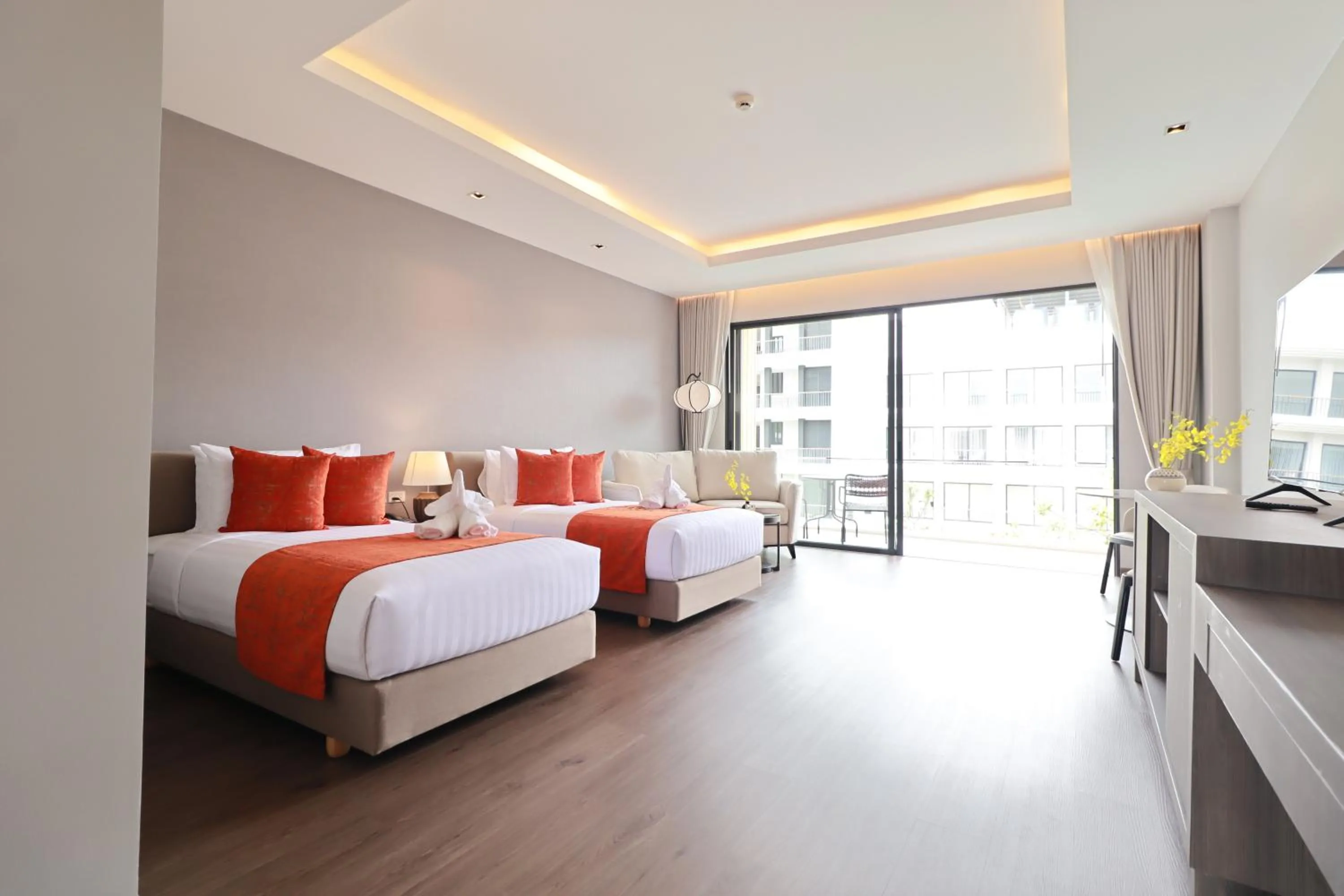 Bed in Sunshine Prestige Resort and Spa